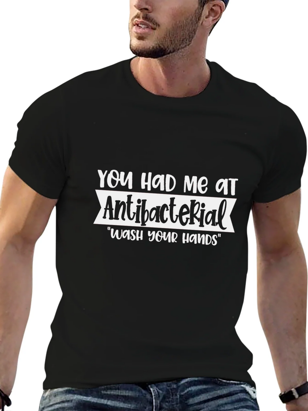 Antibacterial Wash Your Hands Graphic Tee product image 6
