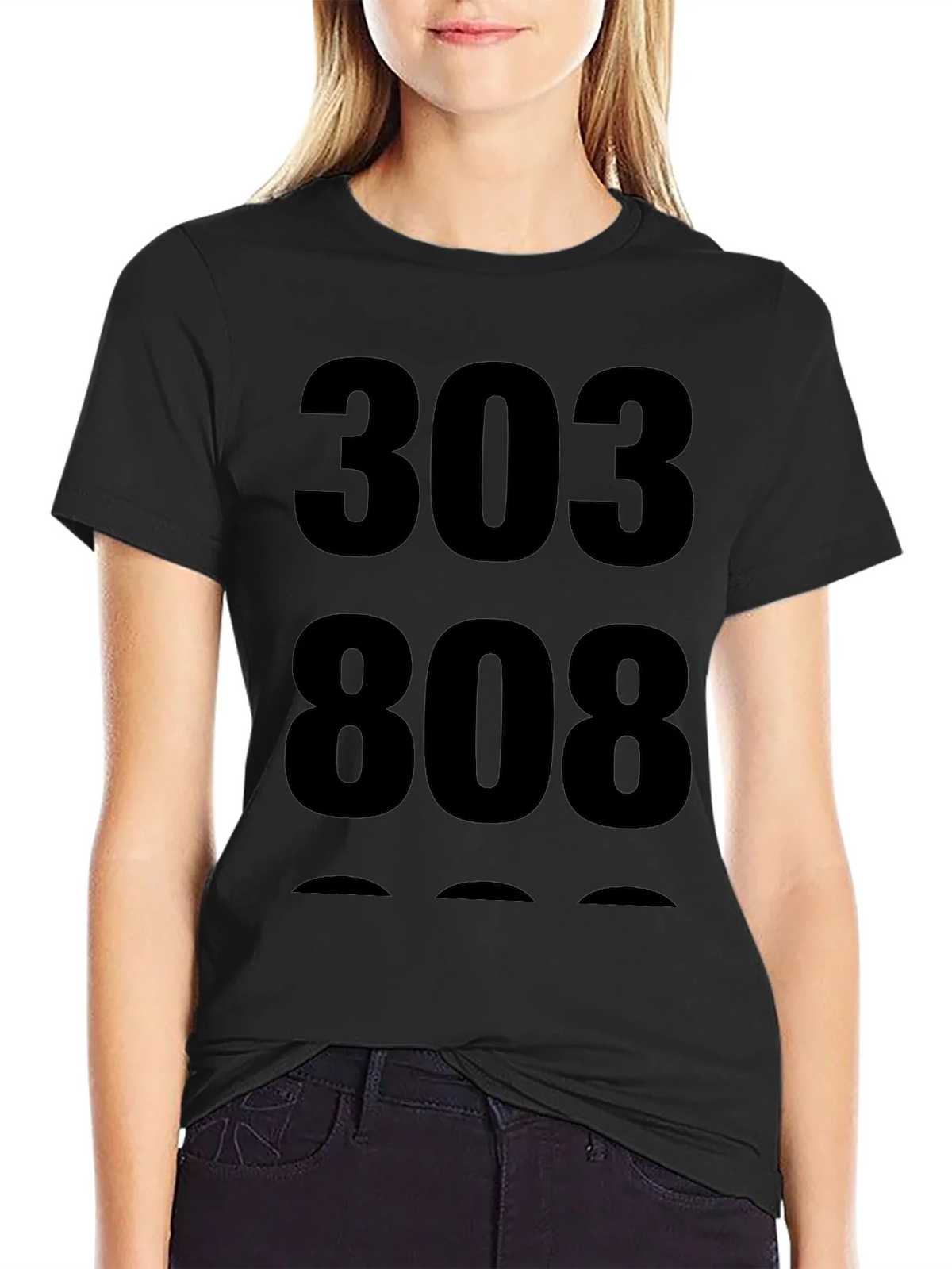 303 808 Black Graphic Tee - Music Producer Shirt product image 2