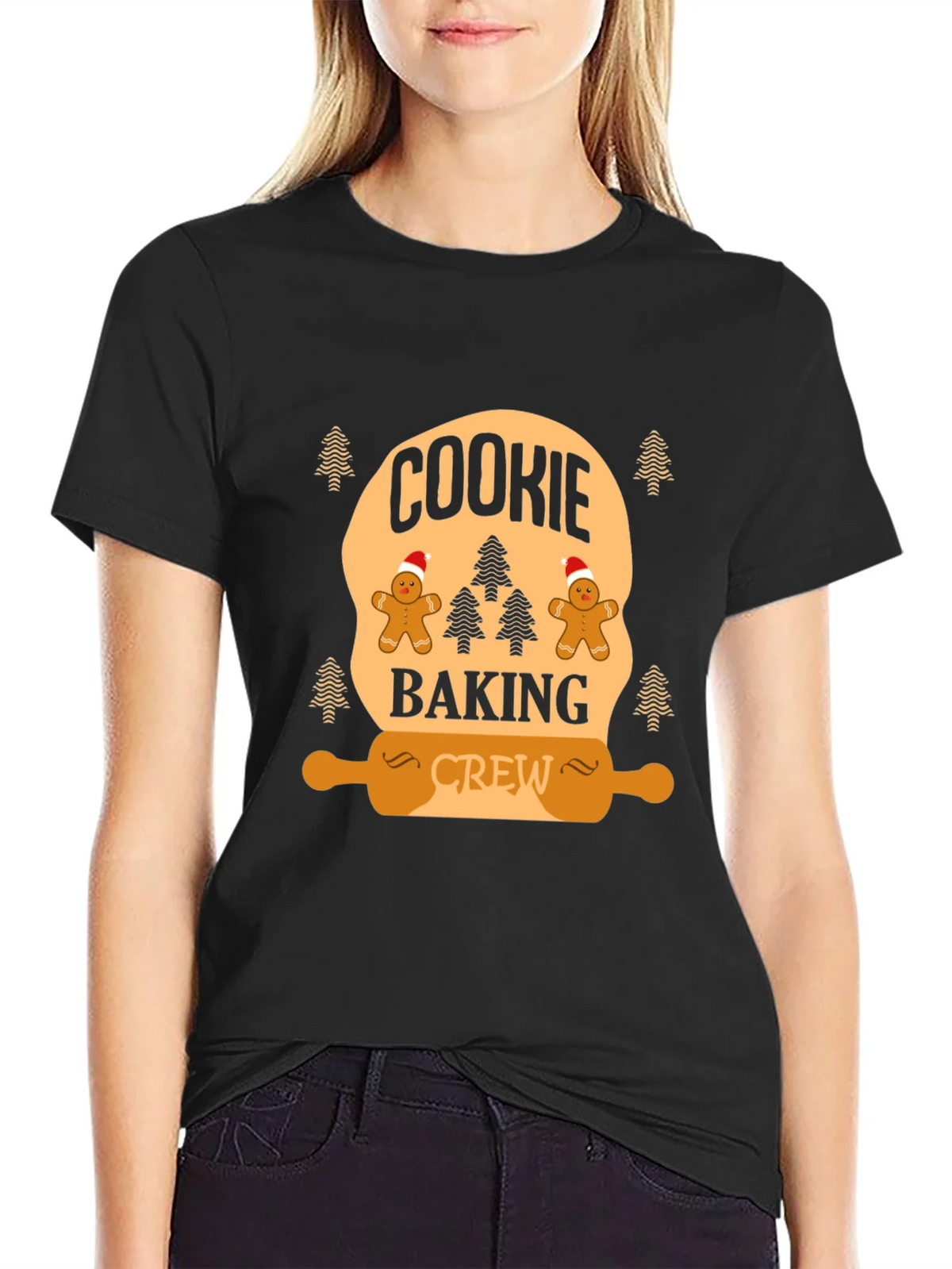 Cookie Baking Crew Black T-Shirt product image 2