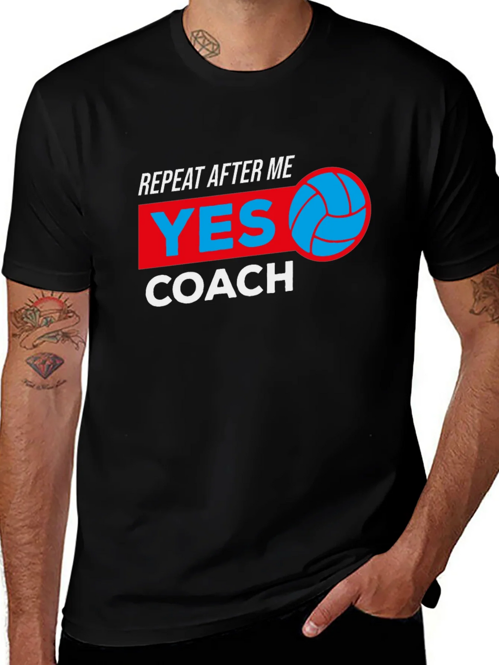 Volleyball Coach Graphic Tee product image 1