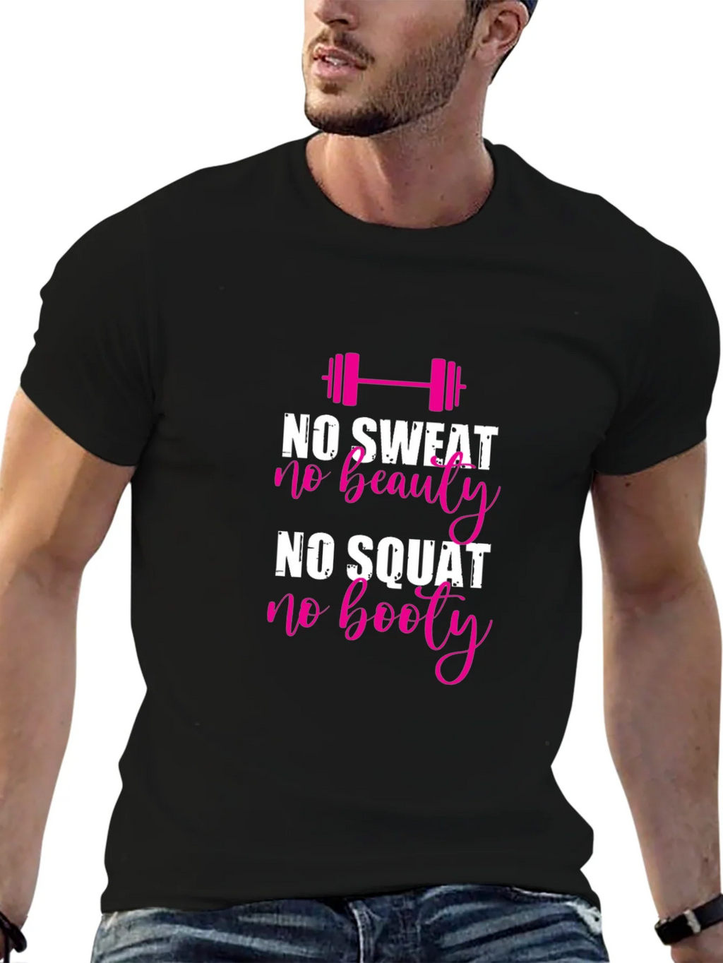 No Sweat No Beauty Gym T-Shirt product image 6