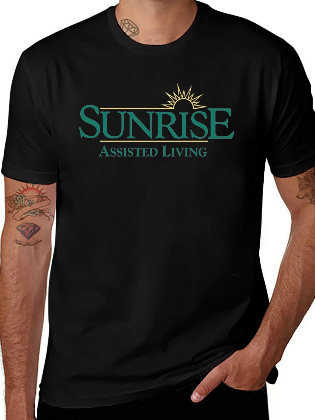 Sunrise Assisted Living Black T-Shirt product image 1