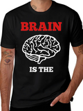 Brain Is The Muscle T-Shirt - Funny Smart Design product image 1