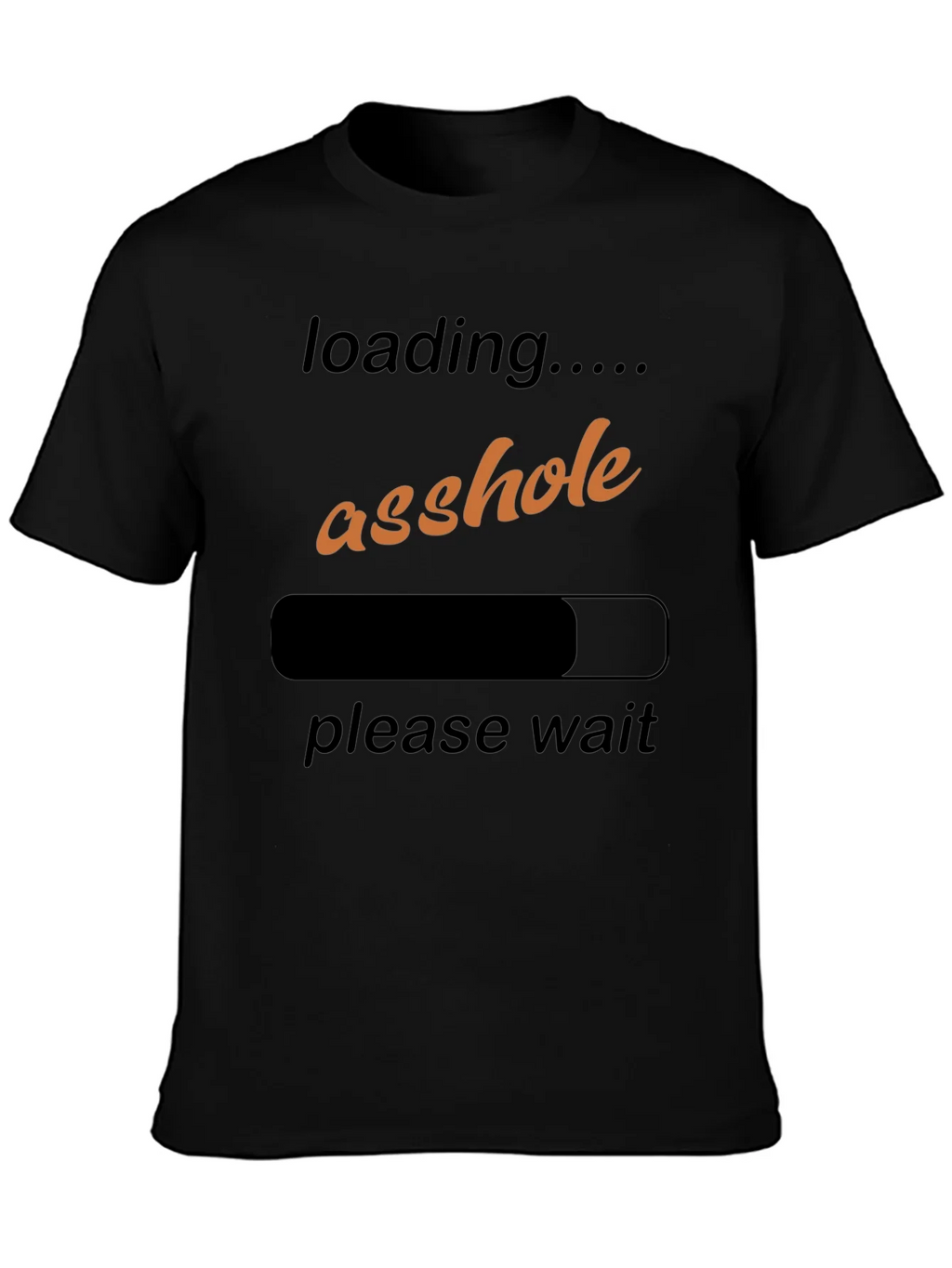 Loading Asshole Black T-Shirt Funny Humor Novelty product image 3