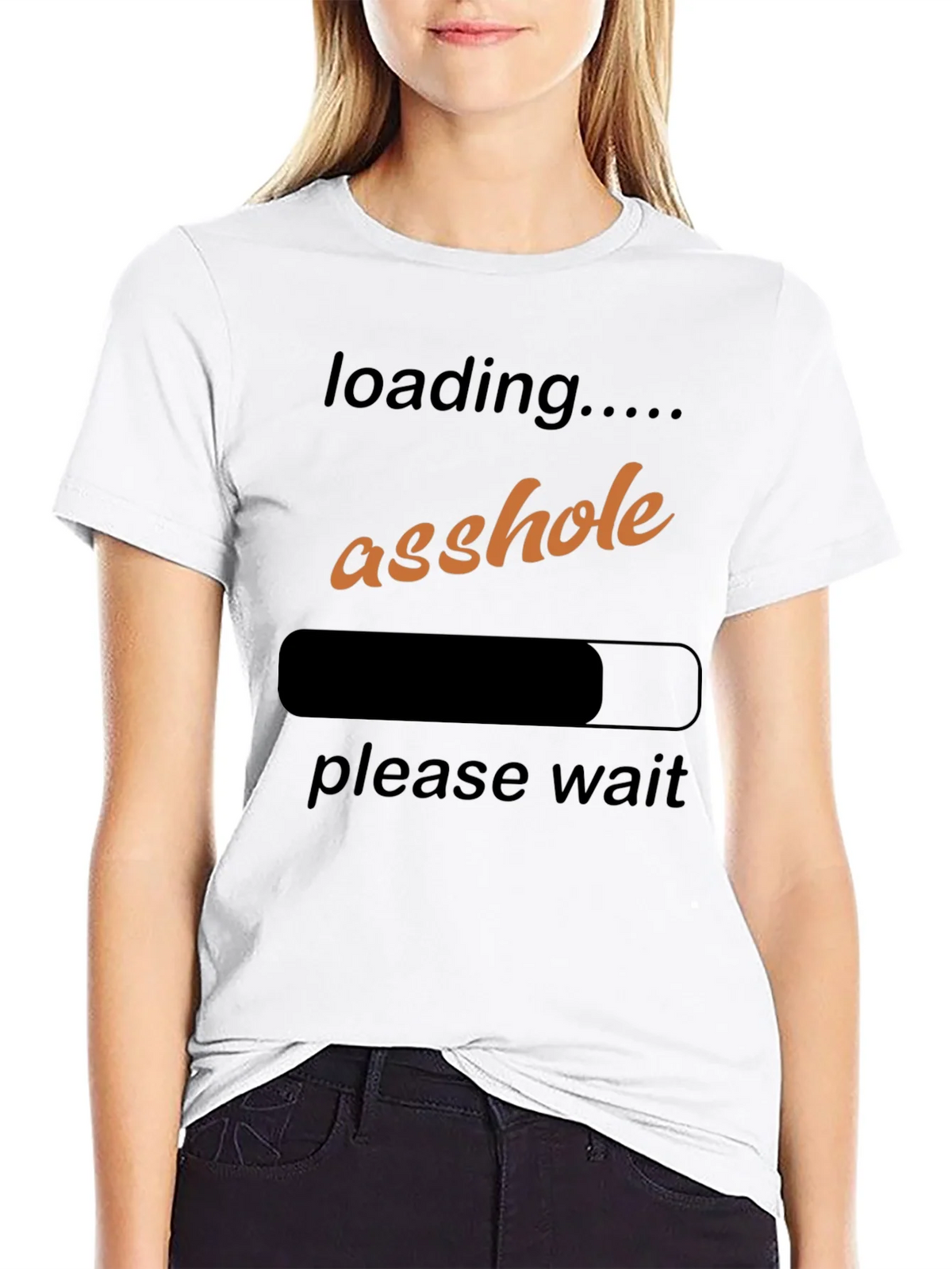 Loading Asshole Black T-Shirt Funny Humor Novelty product image 8