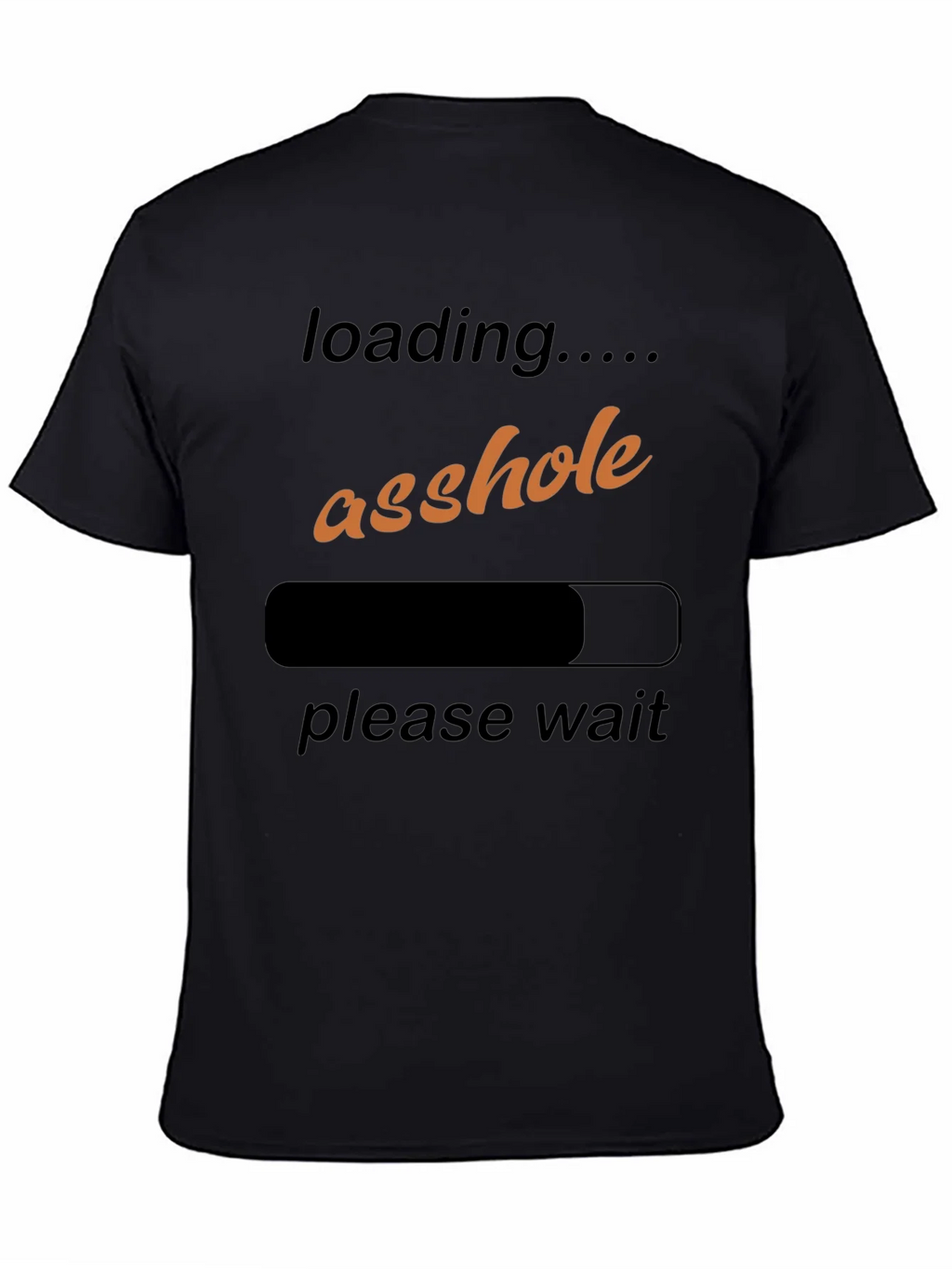 Loading Asshole Black T-Shirt Funny Humor Novelty product image 4