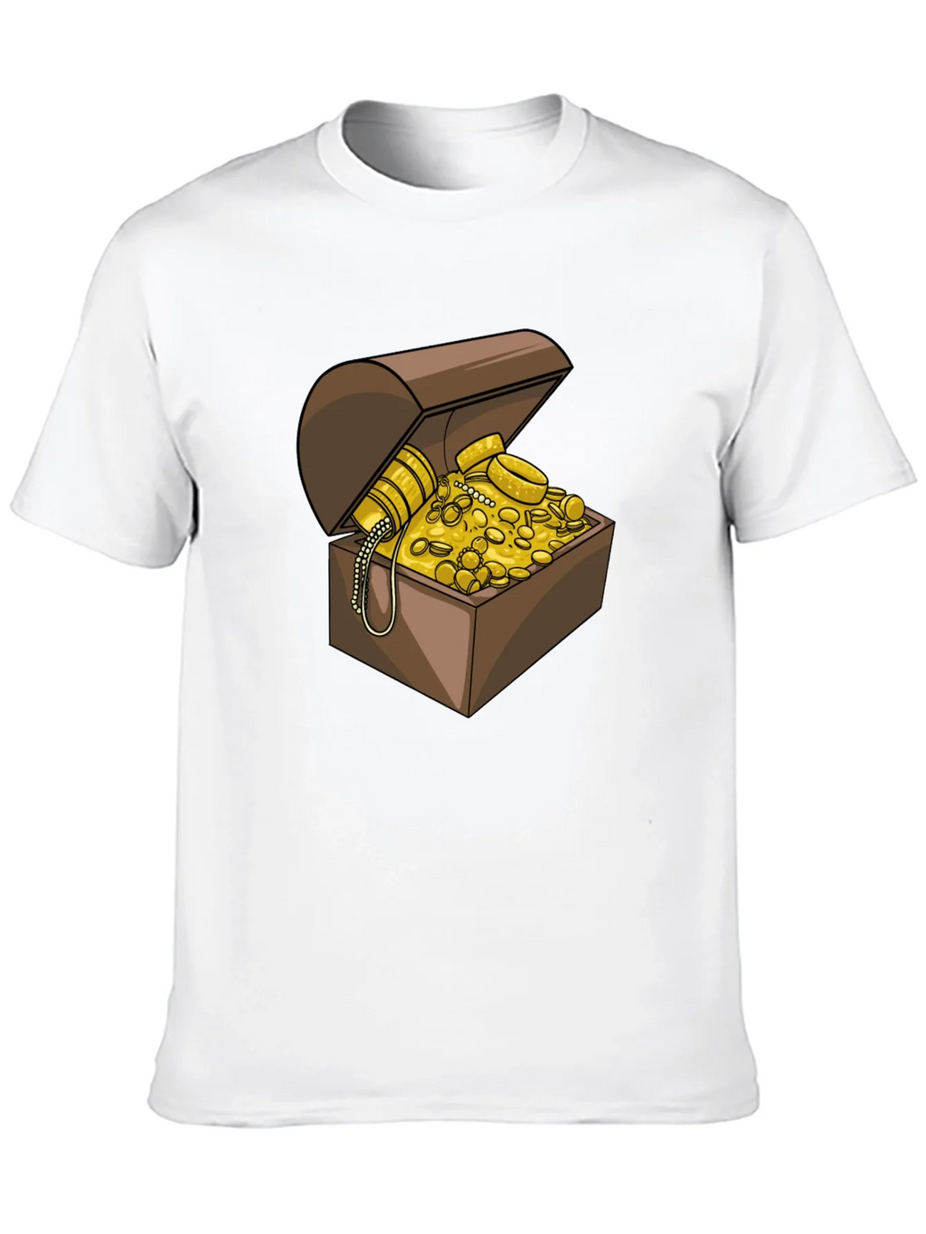 Treasure Chest Graphic Tee - Black Cotton Casual Shirt product image 9