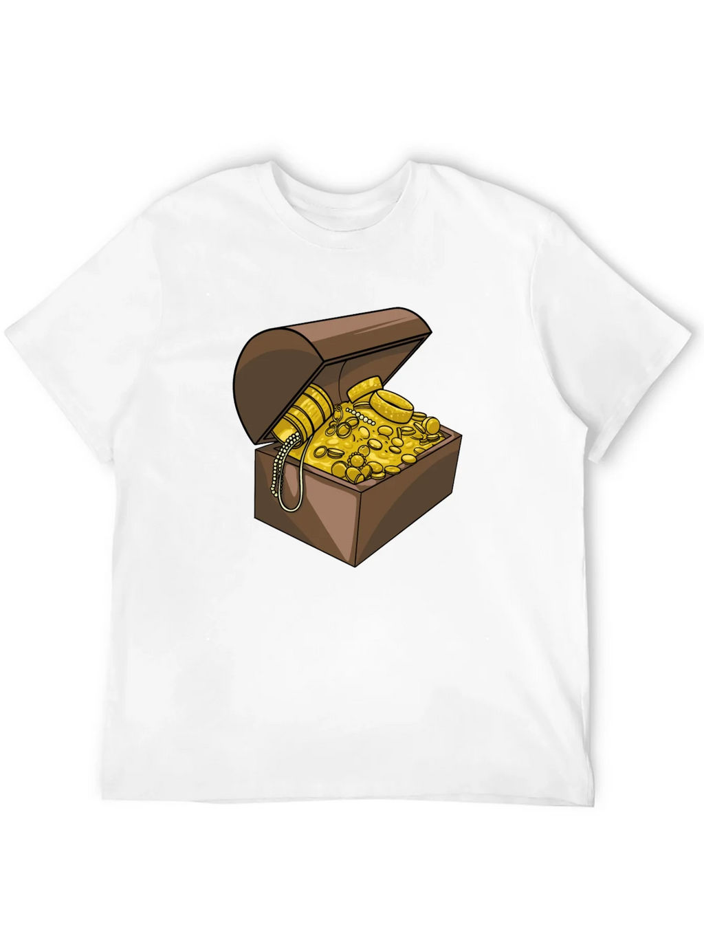 Treasure Chest Graphic Tee - Black Cotton Casual Shirt product image 11