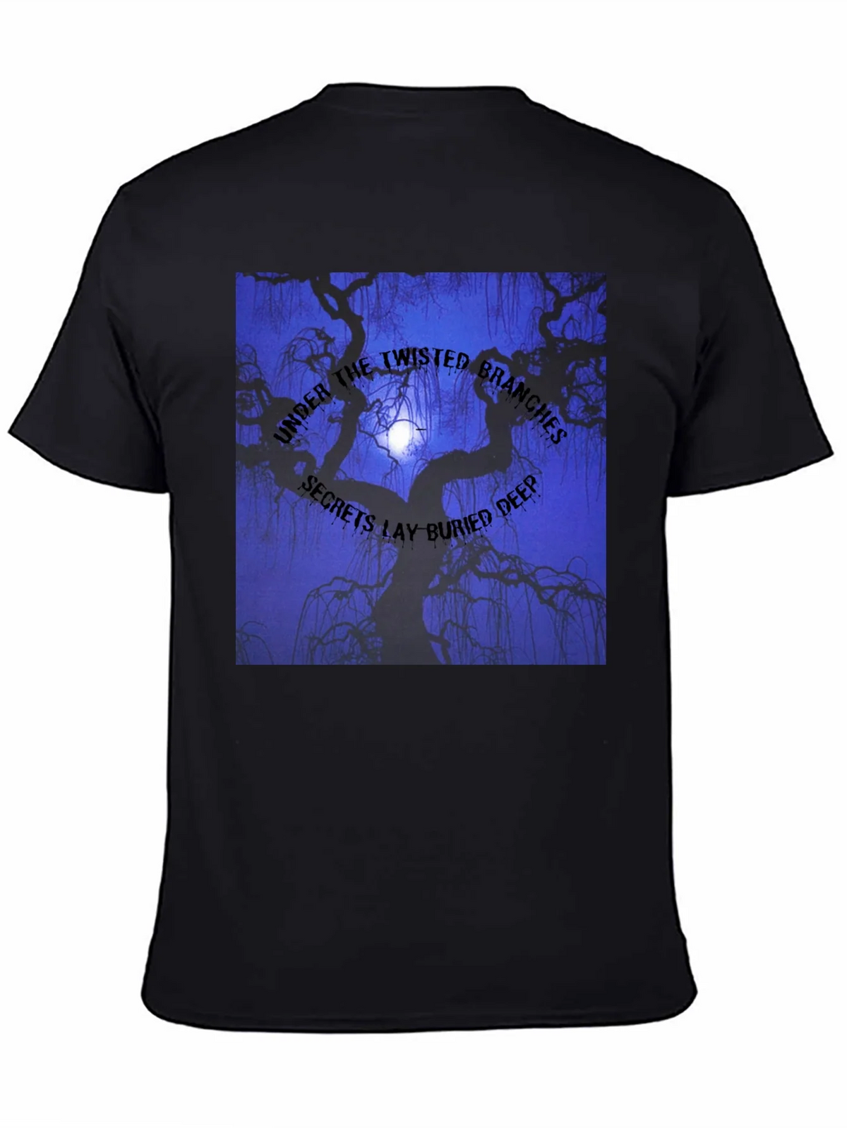 Twisted Branches Graphic Tee - Dark Aesthetic product image 4