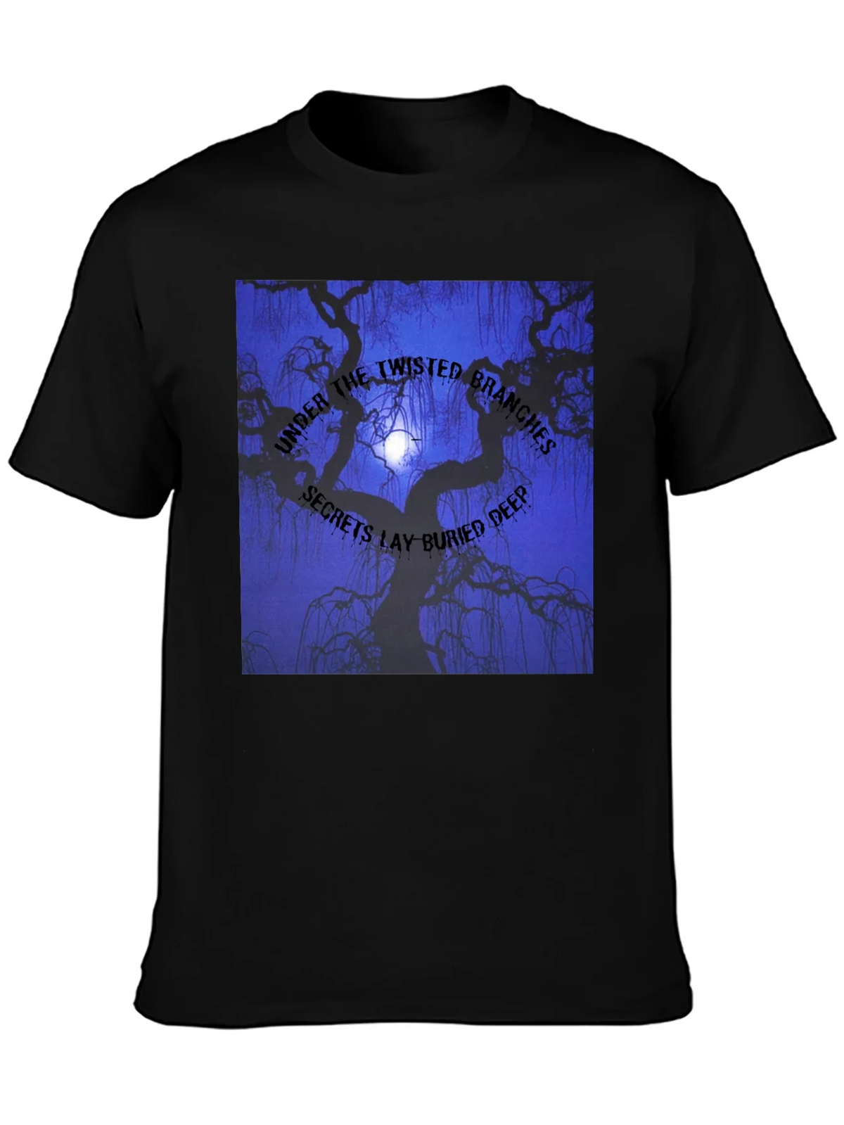 Twisted Branches Graphic Tee - Dark Aesthetic product image 3