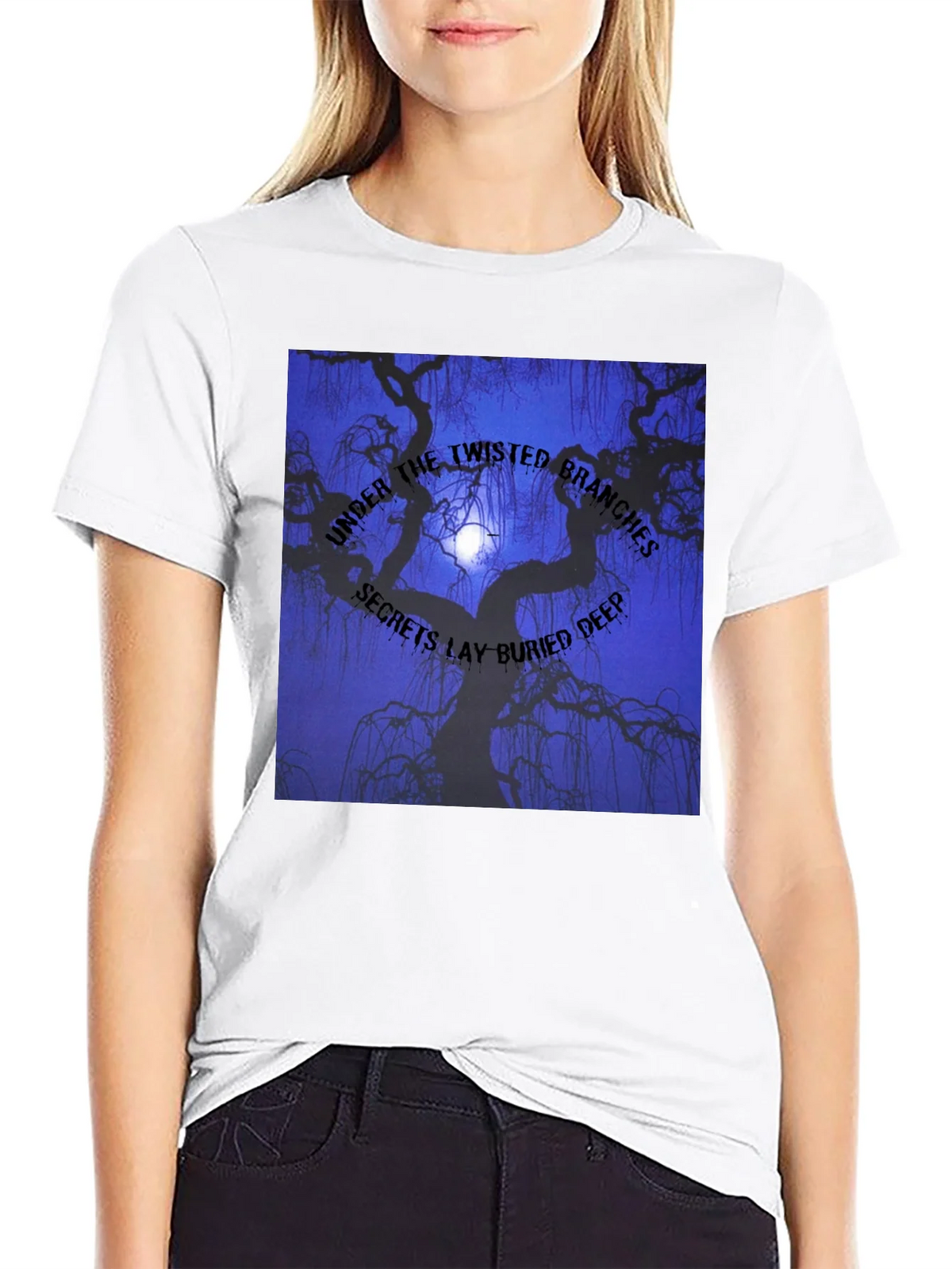 Twisted Branches Graphic Tee - Dark Aesthetic product image 8
