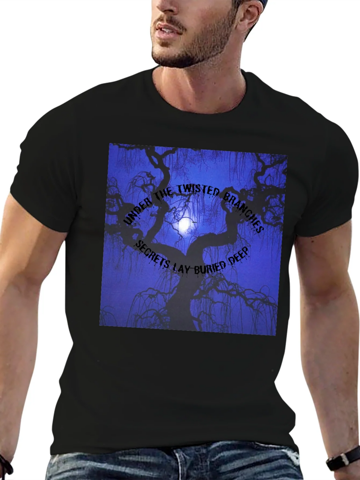 Twisted Branches Graphic Tee - Dark Aesthetic product image 6
