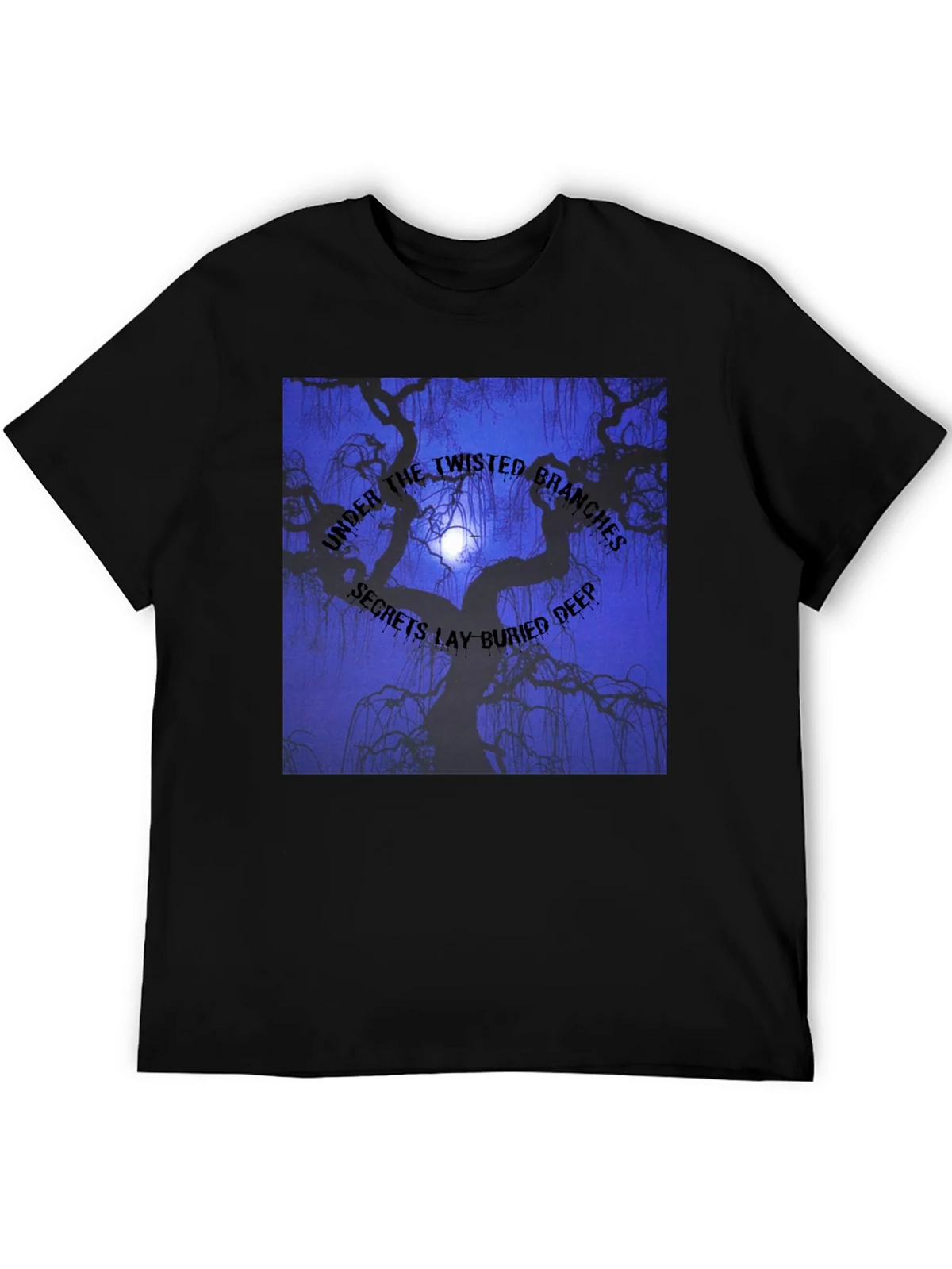 Twisted Branches Graphic Tee - Dark Aesthetic product image 5