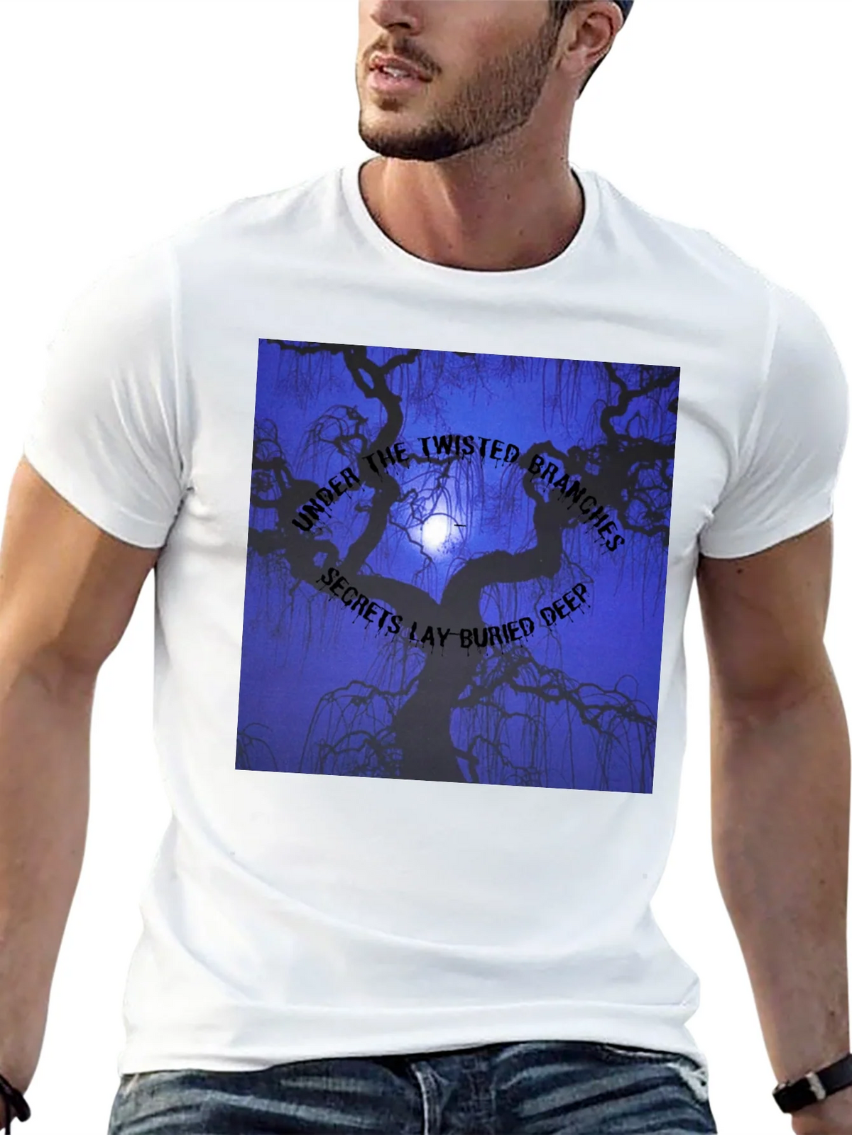 Twisted Branches Graphic Tee - Dark Aesthetic product image 12