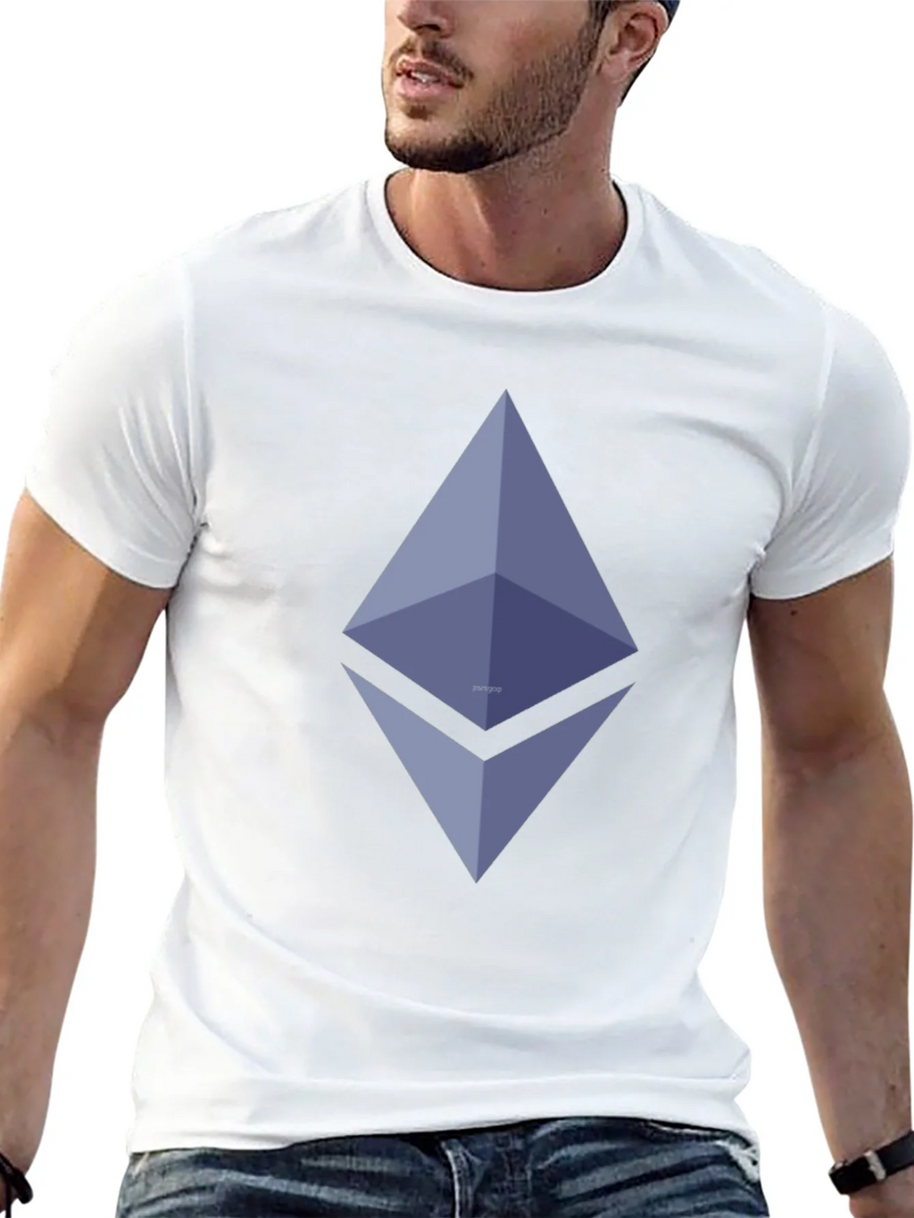 Ethereum Logo Black T-Shirt - Crypto Fashion product image 9