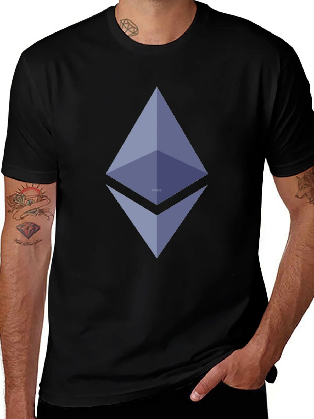 Ethereum Logo Black T-Shirt - Crypto Fashion product image 1