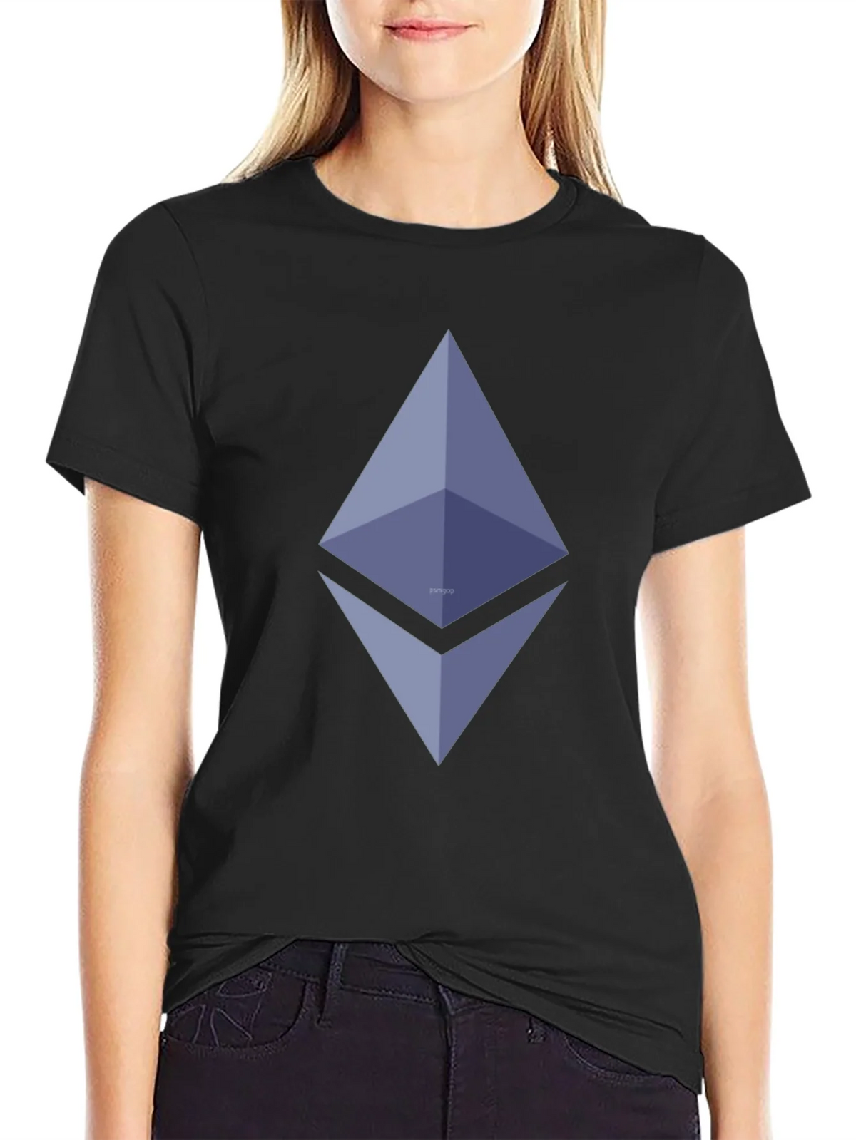 Ethereum Logo Black T-Shirt - Crypto Fashion product image 2