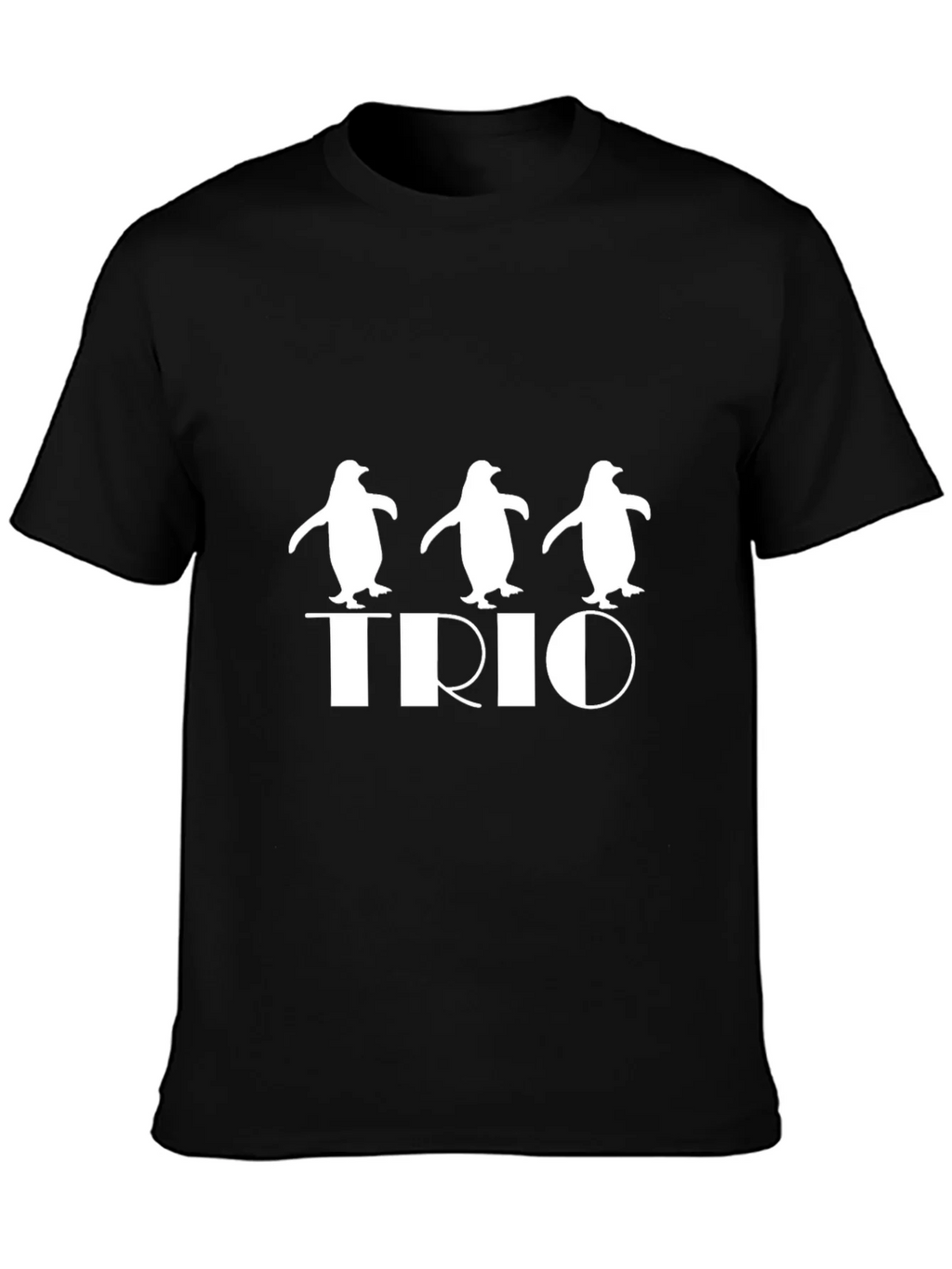 Penguin Trio Graphic Tee - Black Cotton T-Shirt product image 3