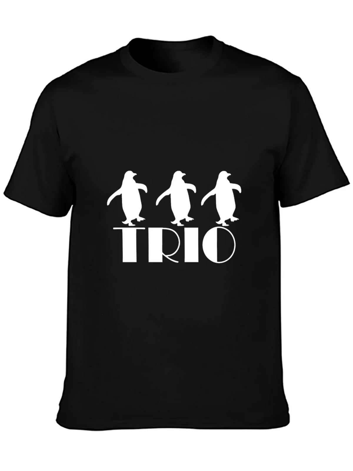 Penguin Trio Graphic Tee - Black Cotton T-Shirt product image 3