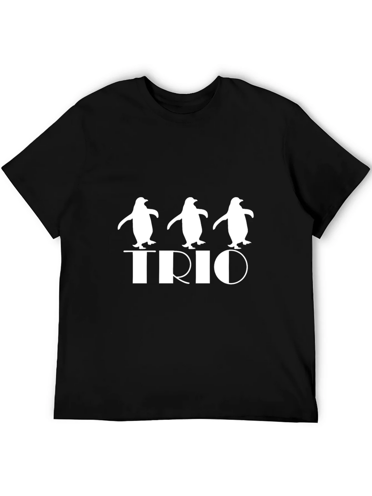 Penguin Trio Graphic Tee - Black Cotton T-Shirt product image 5