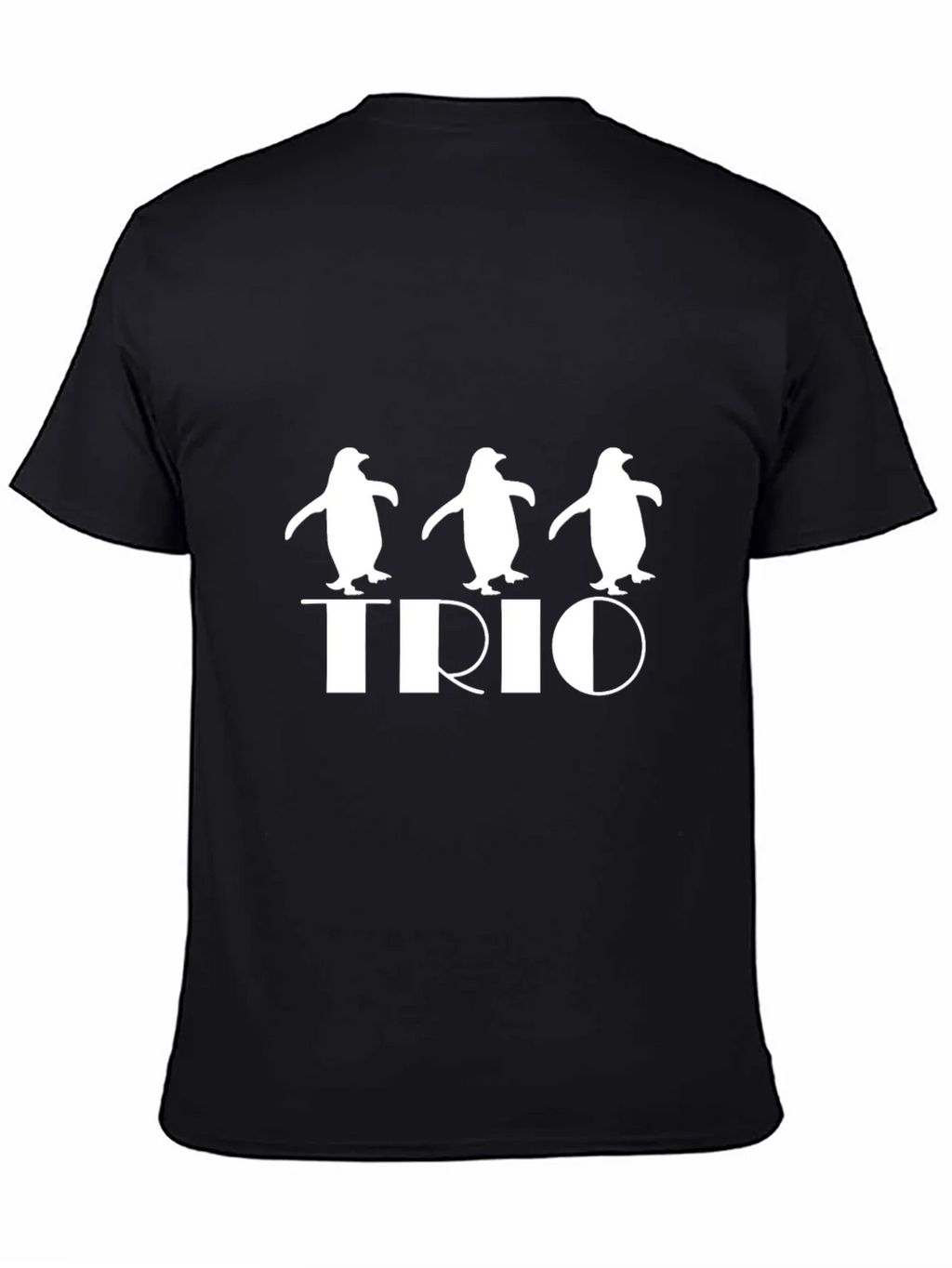Penguin Trio Graphic Tee - Black Cotton T-Shirt product image 4