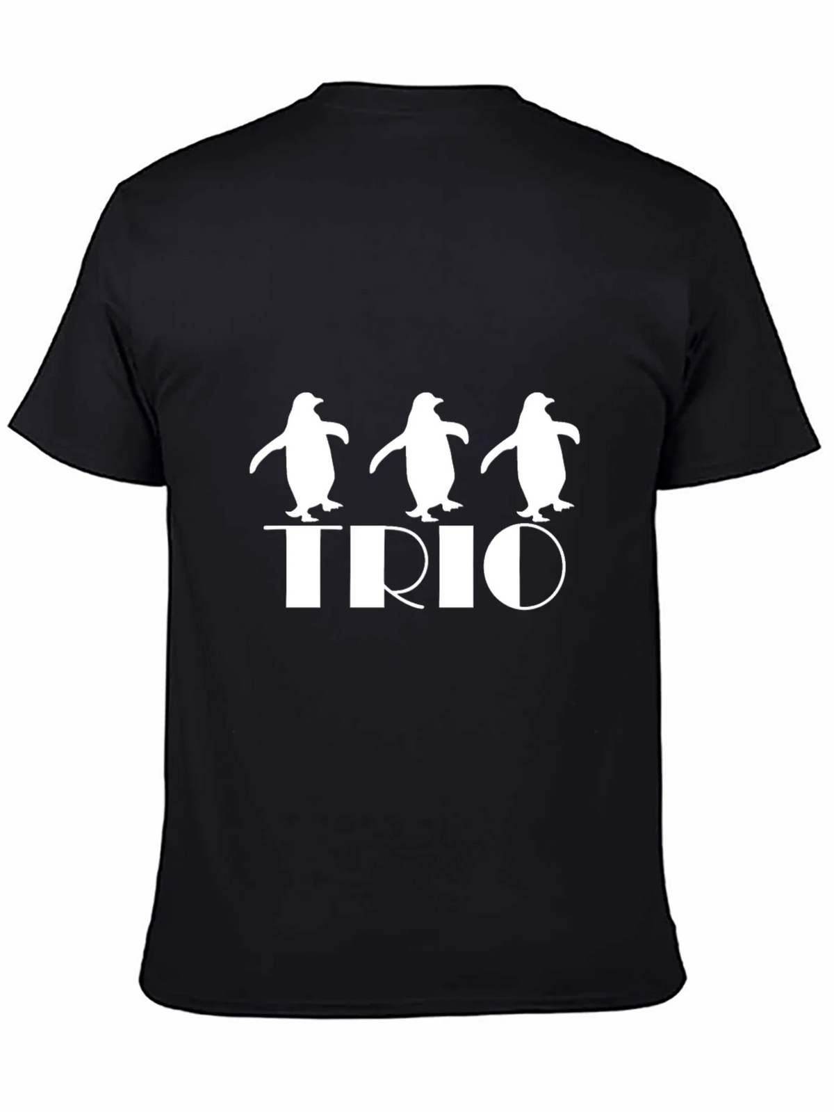 Penguin Trio Graphic Tee - Black Cotton T-Shirt product image 4