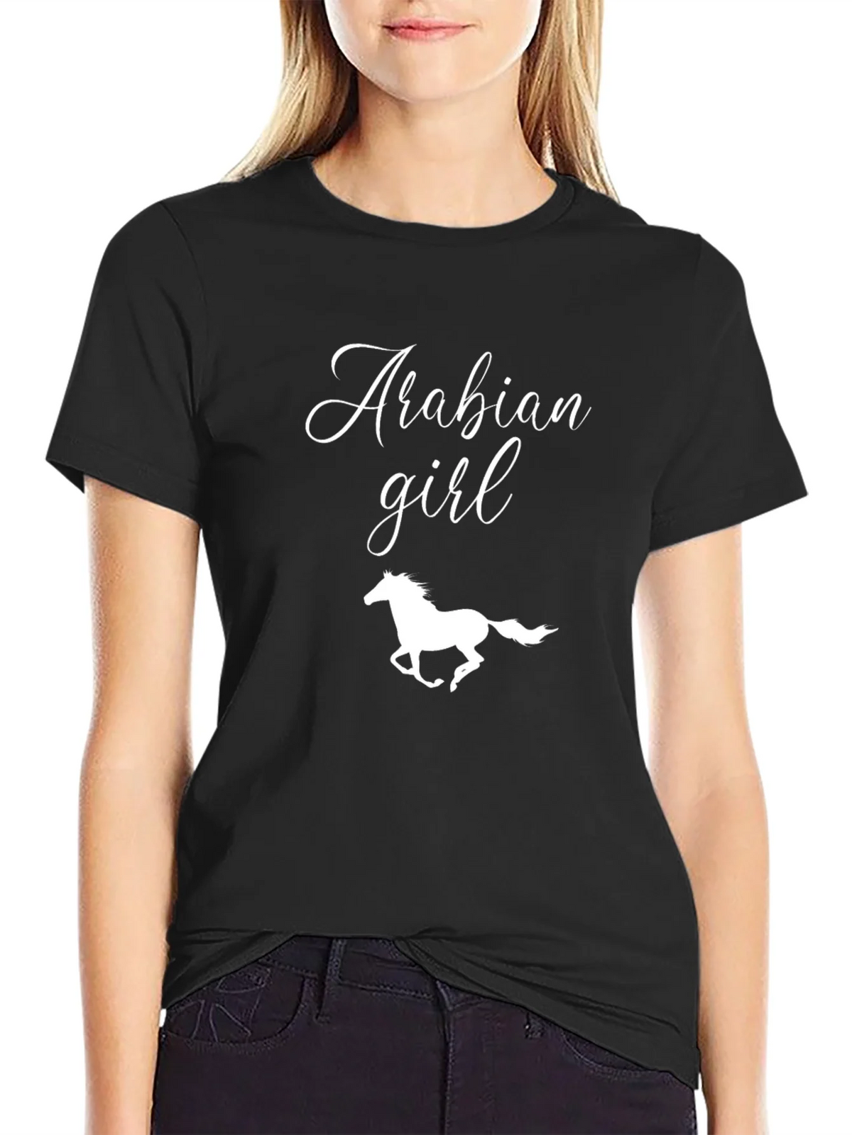 Arabian Girl Horse Graphic T-Shirt product image 2