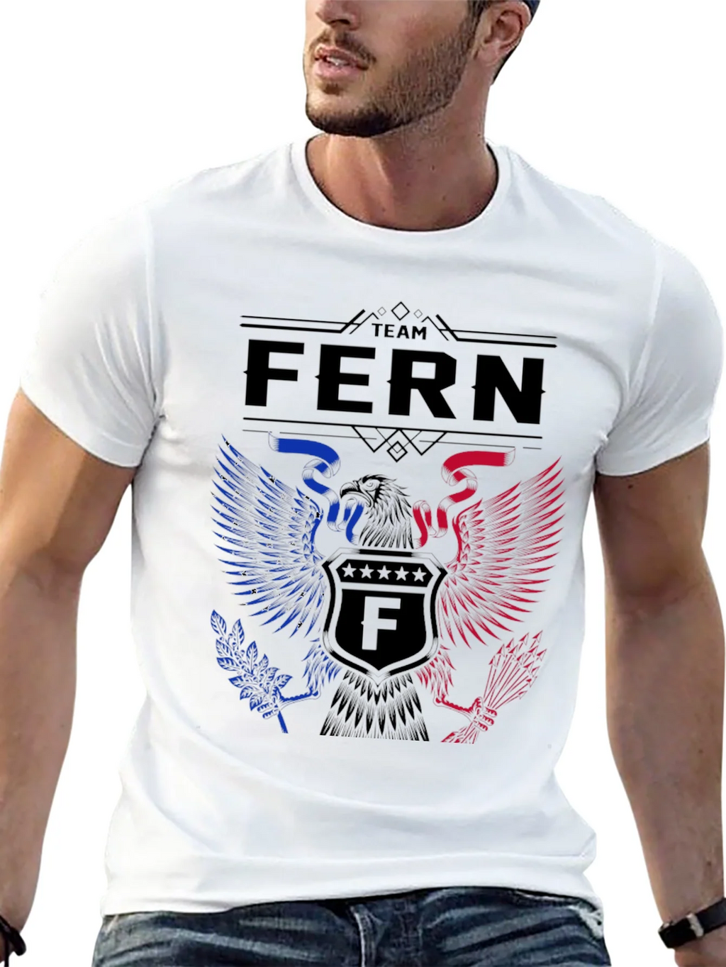 Team Fern Patriotic Eagle T-Shirt product image 12
