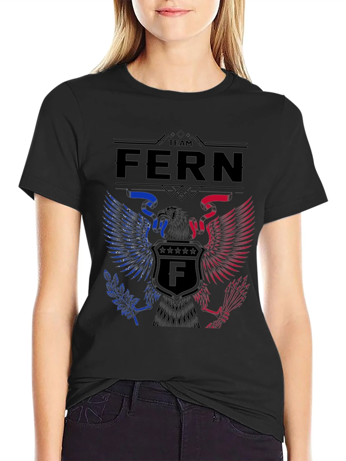 Team Fern Patriotic Eagle T-Shirt product image 2