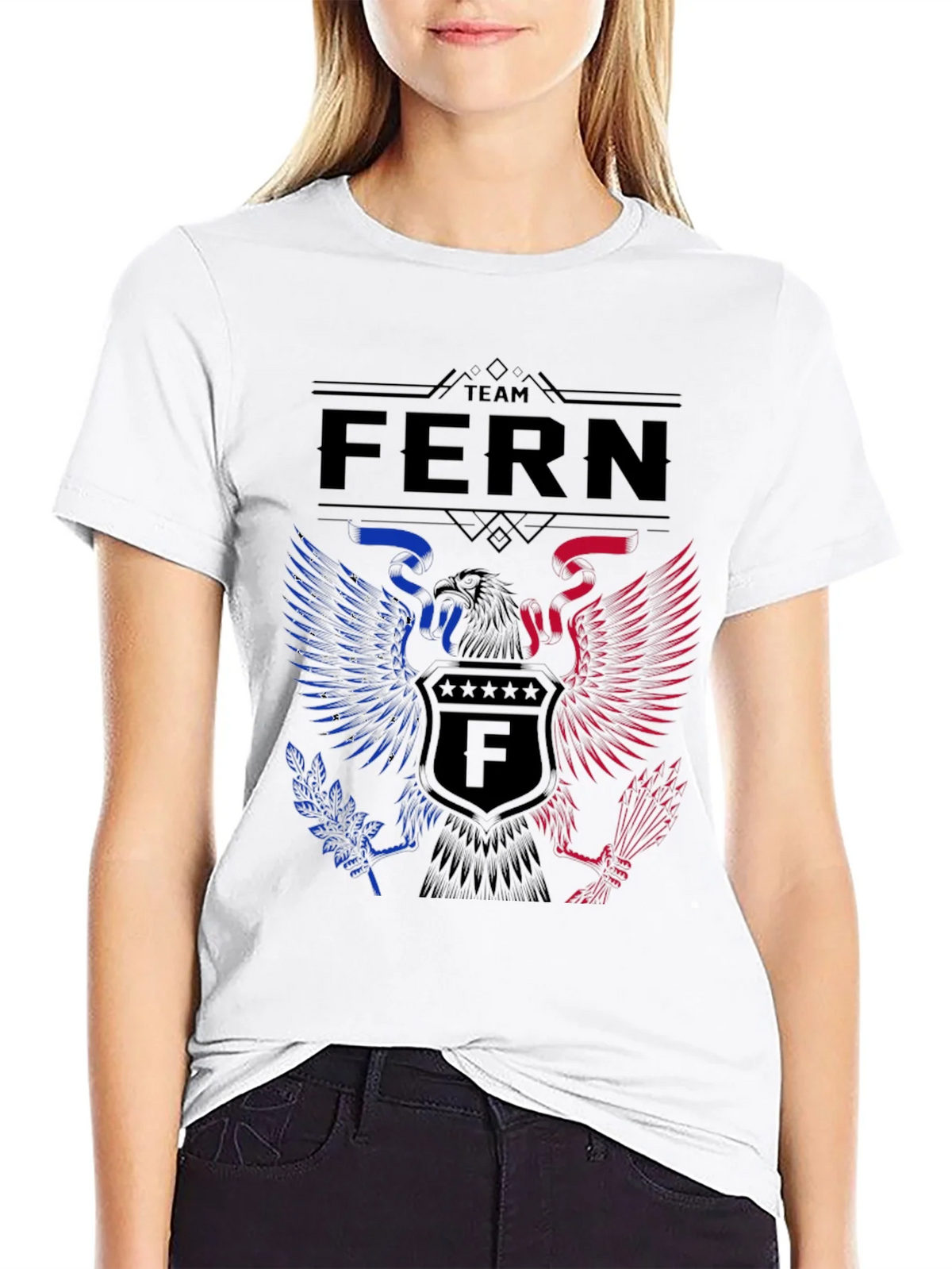 Team Fern Patriotic Eagle T-Shirt product image 8