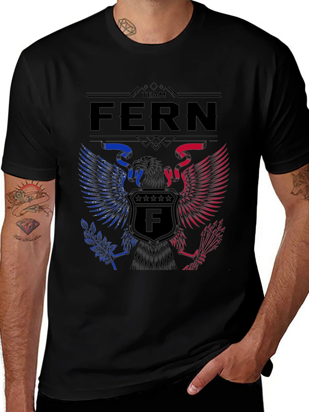 Team Fern Patriotic Eagle T-Shirt product image 1
