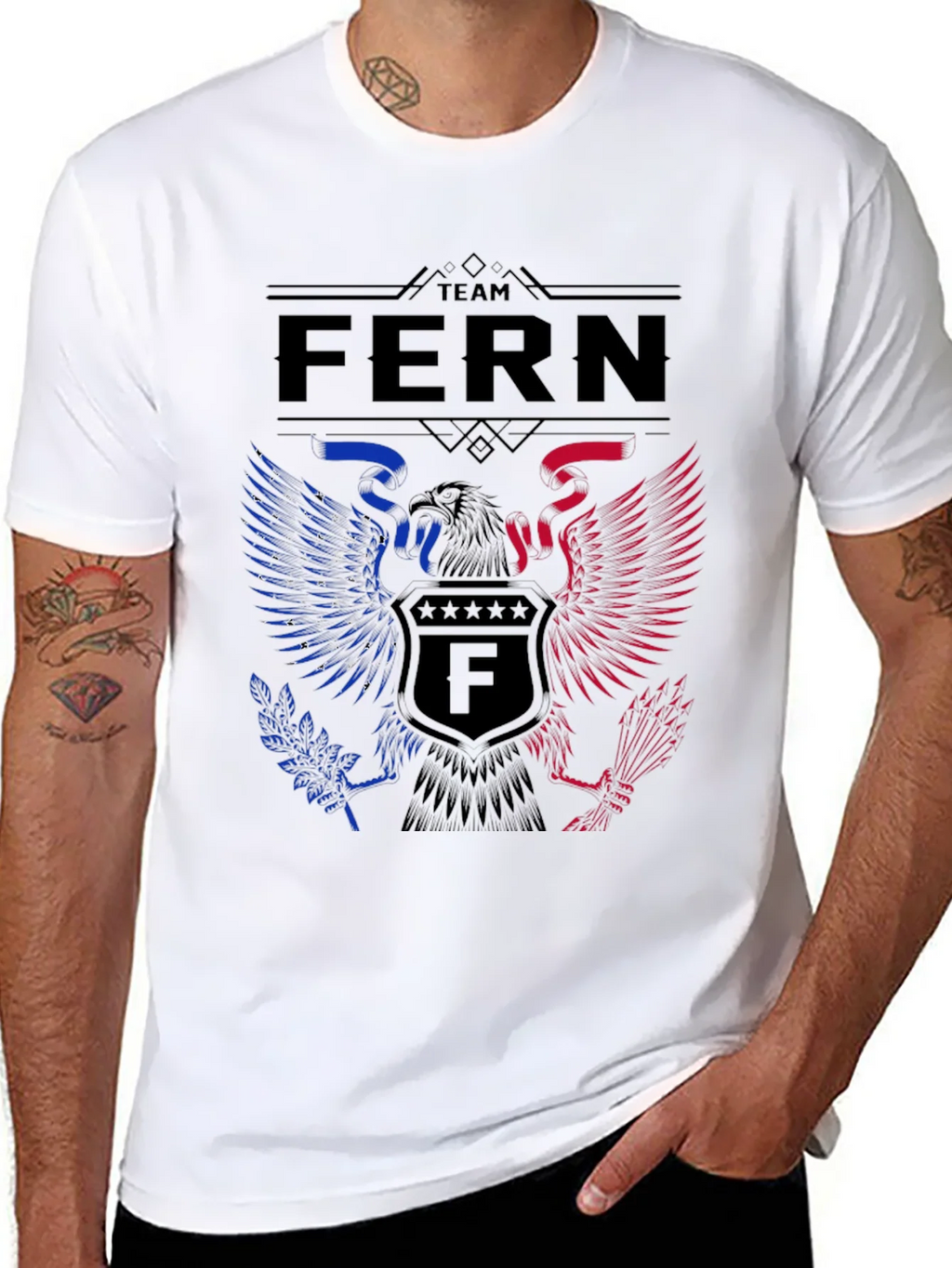 Team Fern Patriotic Eagle T-Shirt product image 7