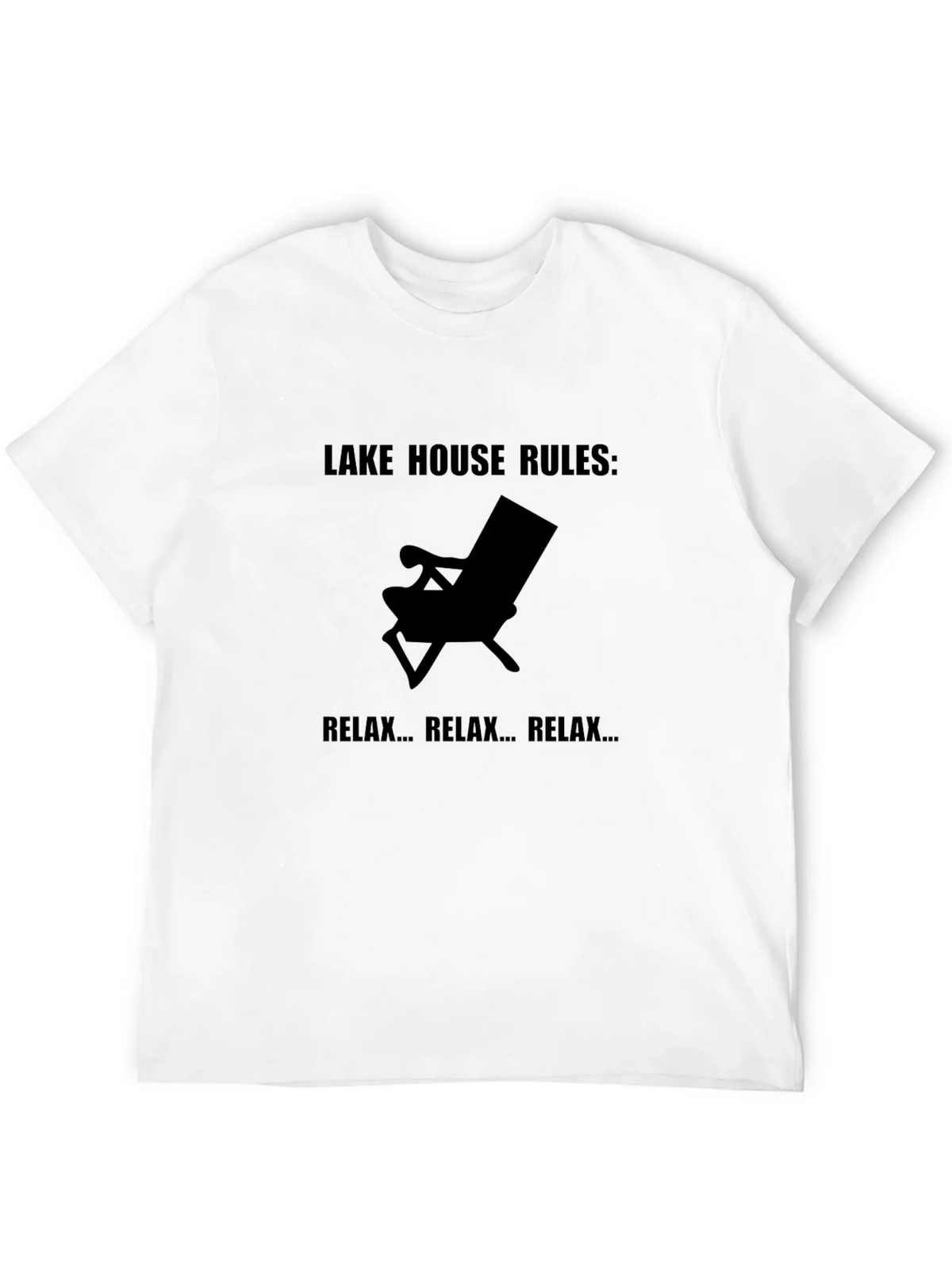 Lake House Rules Relax T-Shirt - Black Tee product image 11