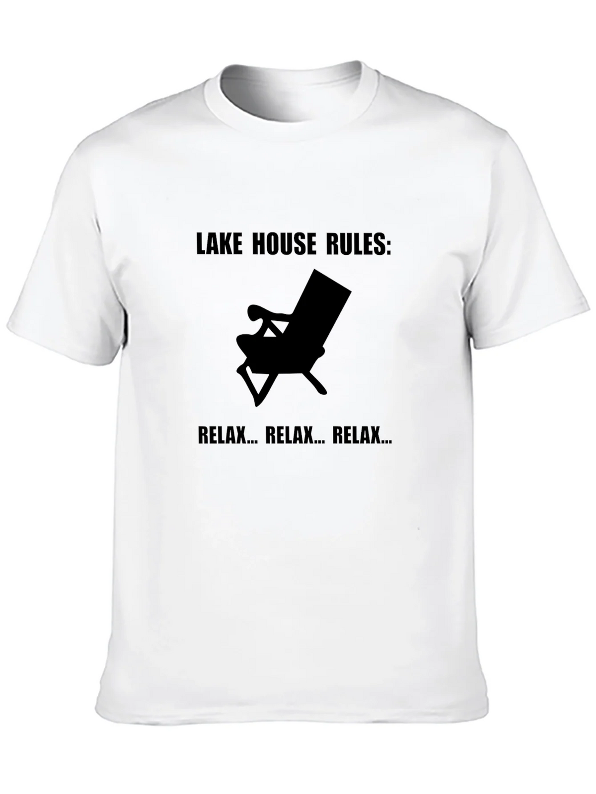 Lake House Rules Relax T-Shirt - Black Tee product image 9