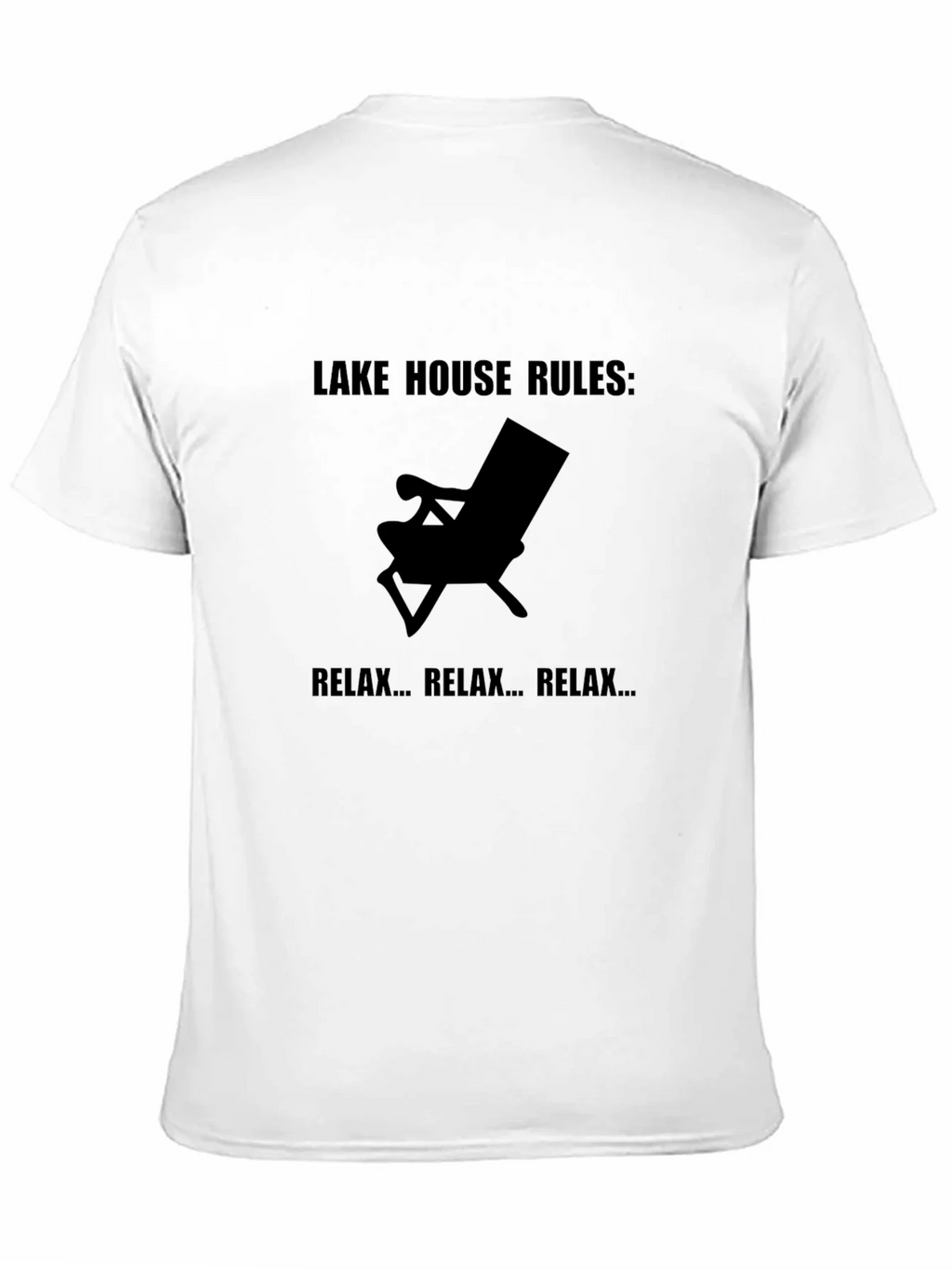 Lake House Rules Relax T-Shirt - Black Tee product image 10