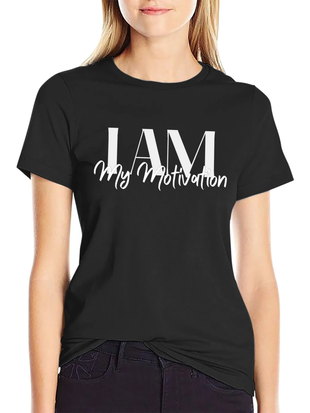 I AM My Motivation T-Shirt - Inspiring Black Tee product image 1