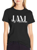 I AM My Motivation T-Shirt - Inspiring Black Tee product image 1