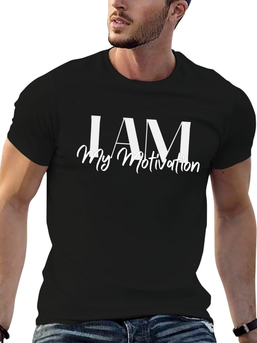 I AM My Motivation T-Shirt - Inspiring Black Tee product image 5