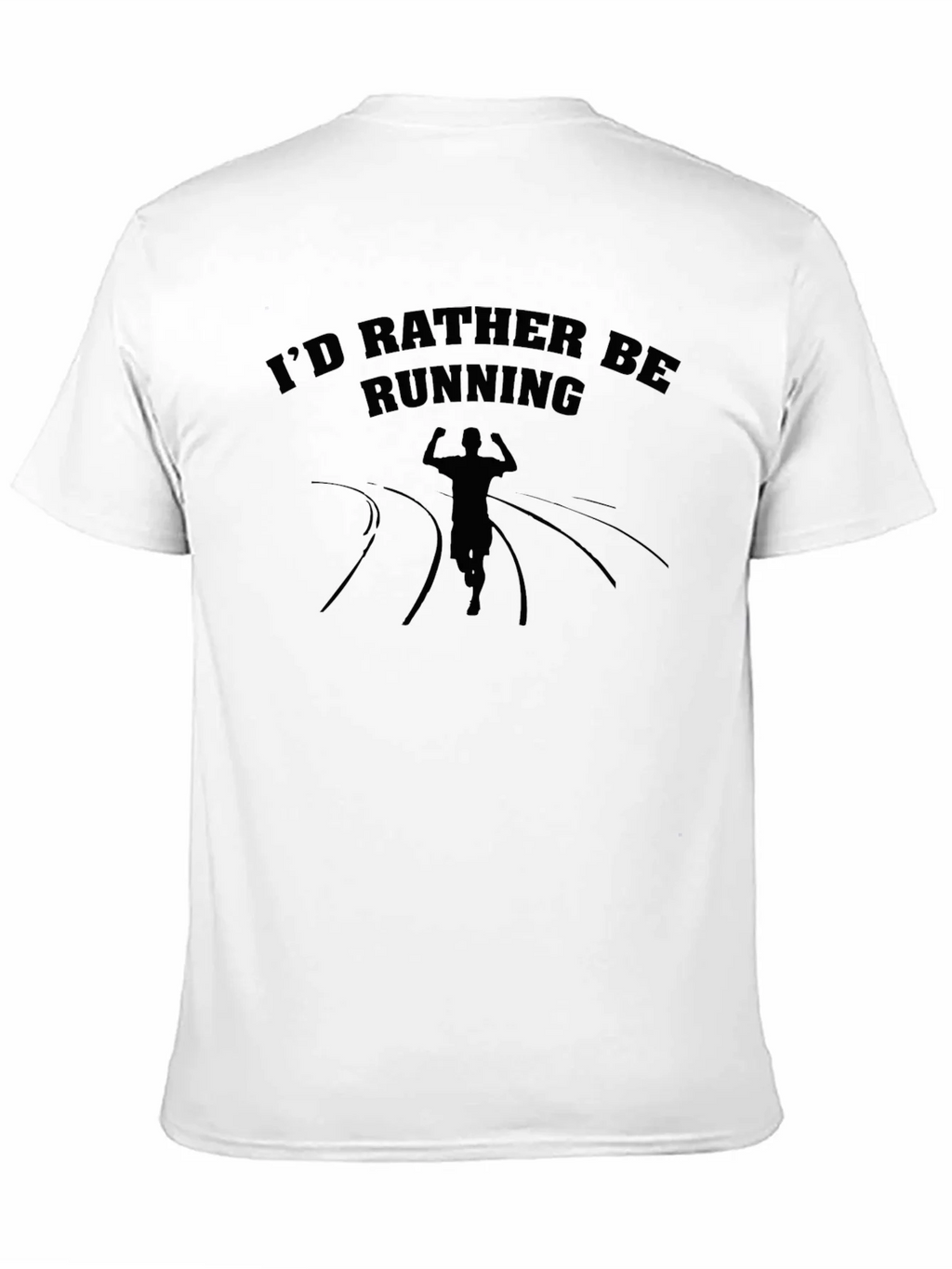 Id Rather Be Running T-Shirt - Black Graphic Tee product image 10