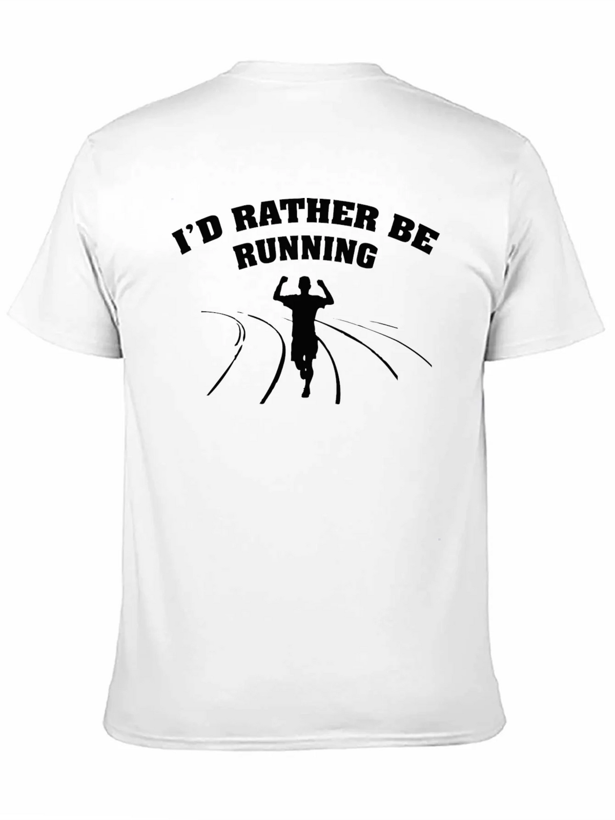 Id Rather Be Running T-Shirt - Black Graphic Tee product image 10