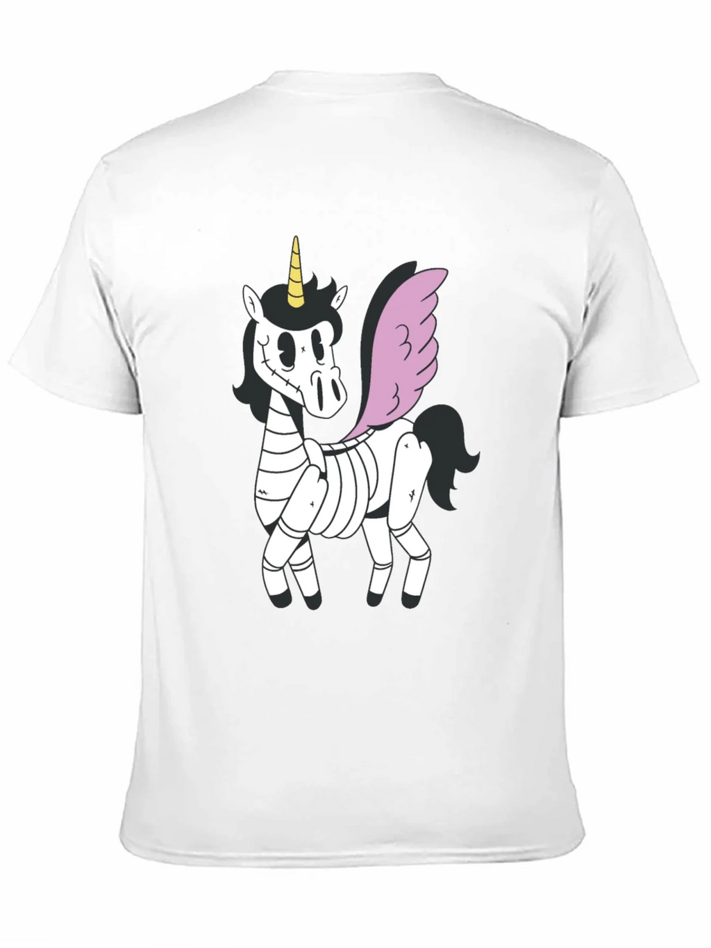 Spooky Unicorn Graphic Tee - Black Cotton T-Shirt product image 10