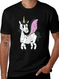Spooky Unicorn Graphic Tee - Black Cotton T-Shirt product image 1