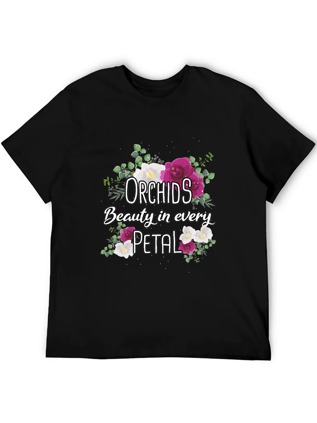 Orchids Floral T-Shirt Beauty in Every Petal product image 5