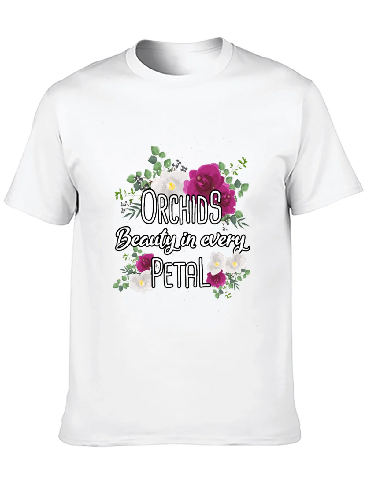 Orchids Floral T-Shirt Beauty in Every Petal product image 9