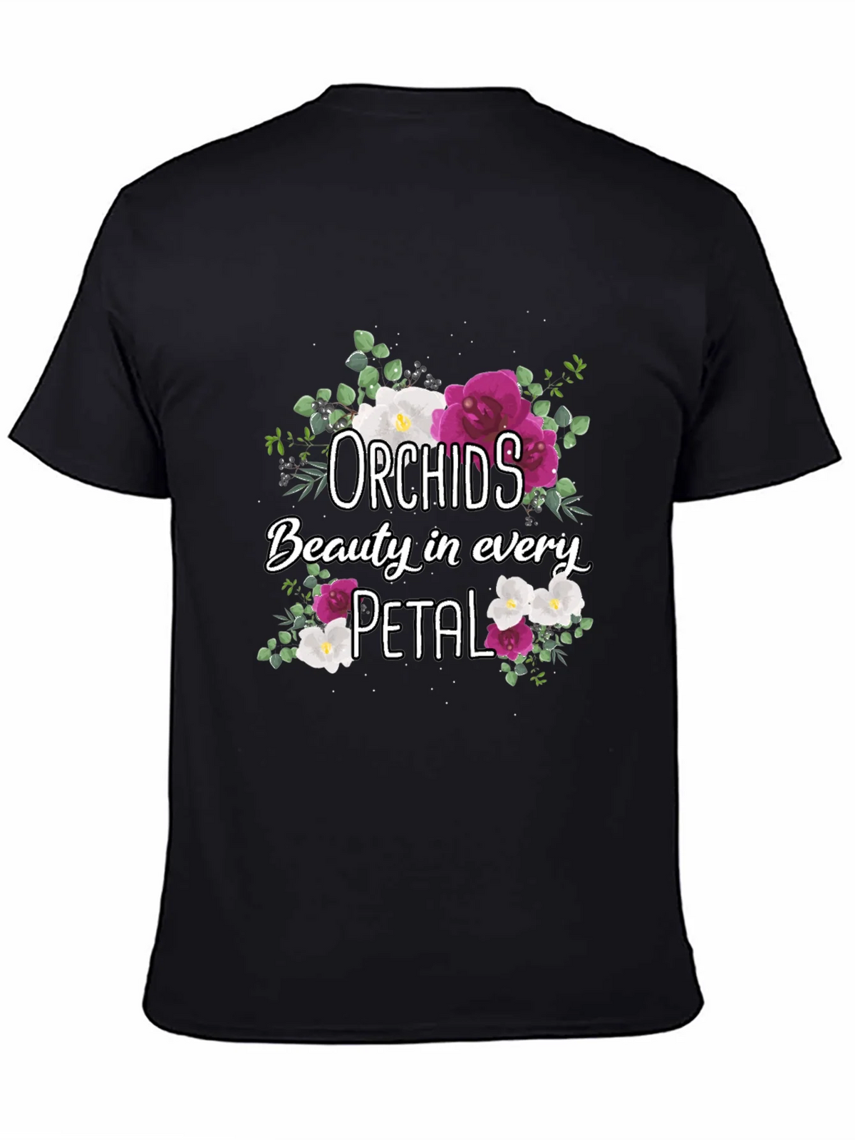 Orchids Floral T-Shirt Beauty in Every Petal product image 4