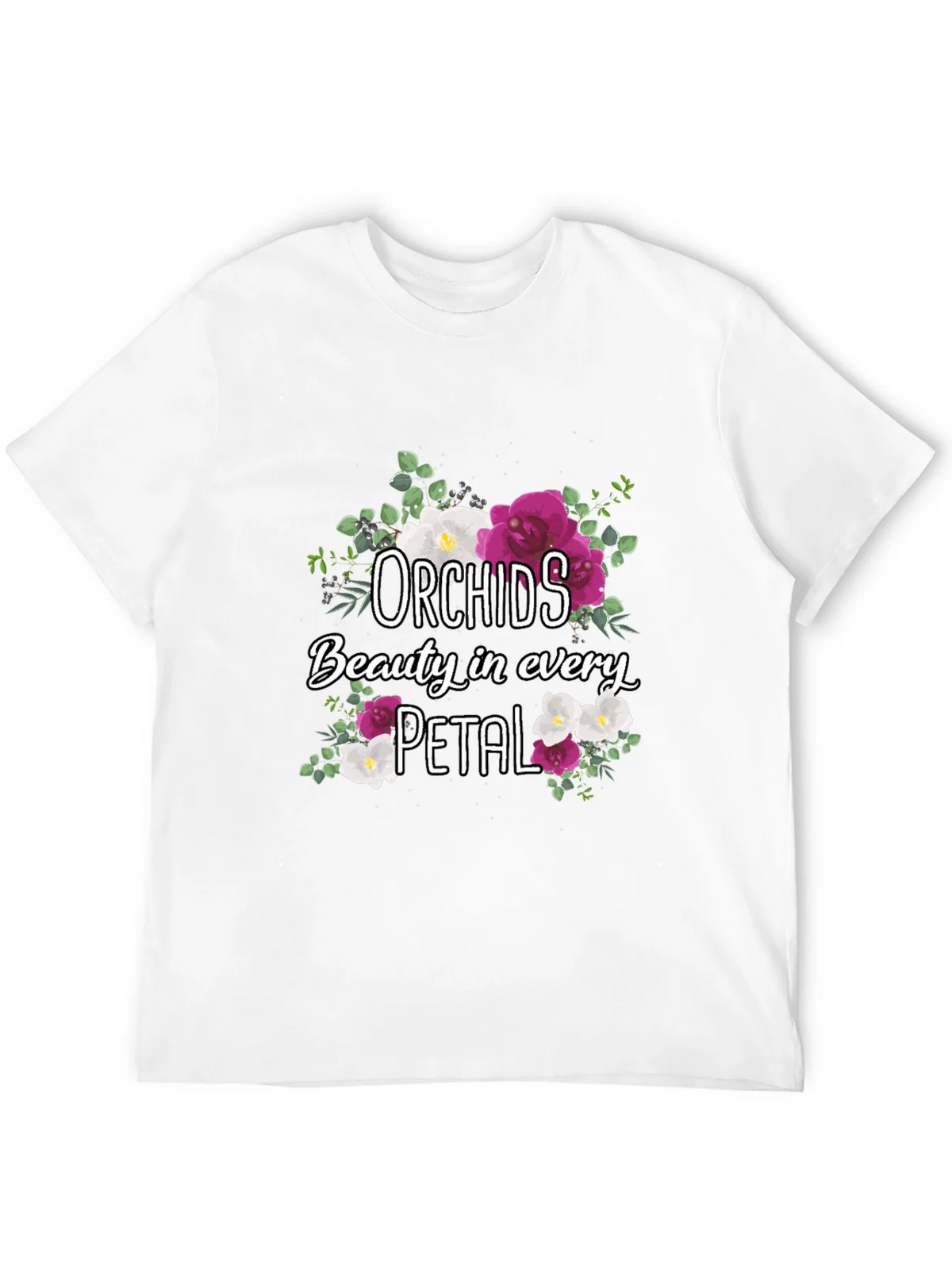 Orchids Floral T-Shirt Beauty in Every Petal product image 11