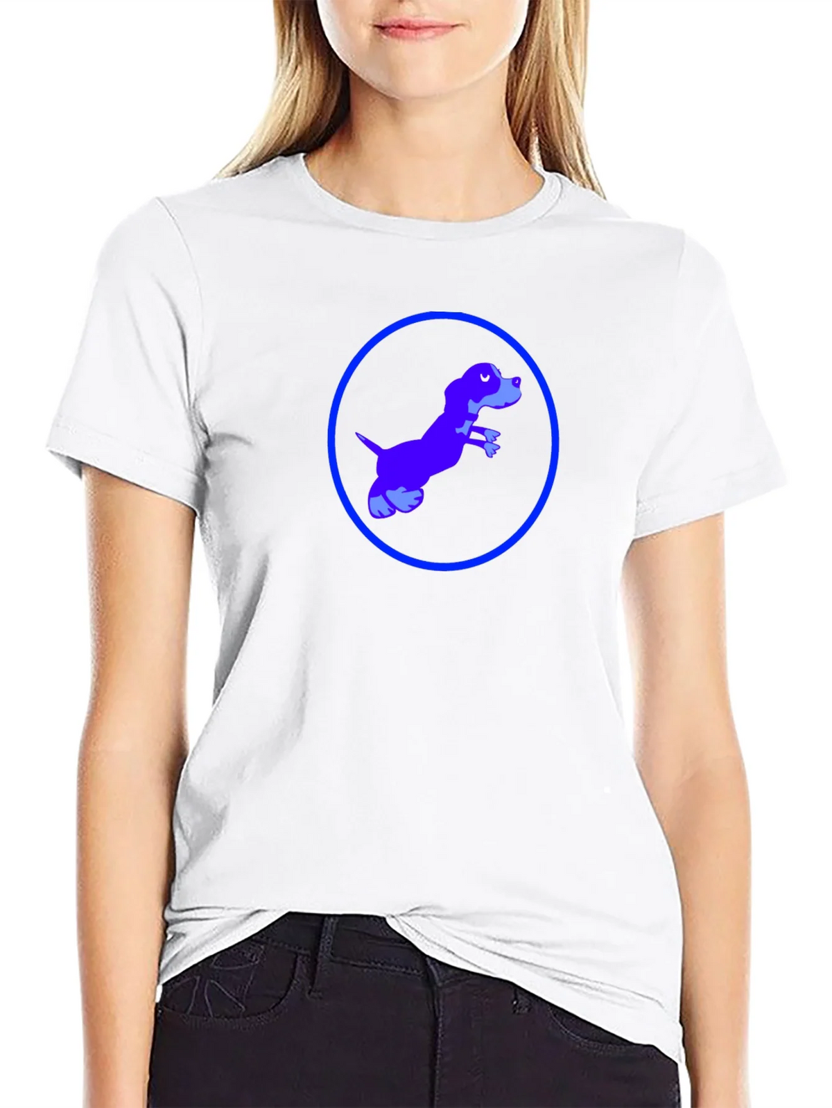 Dog in Circle Graphic Tee product image 8