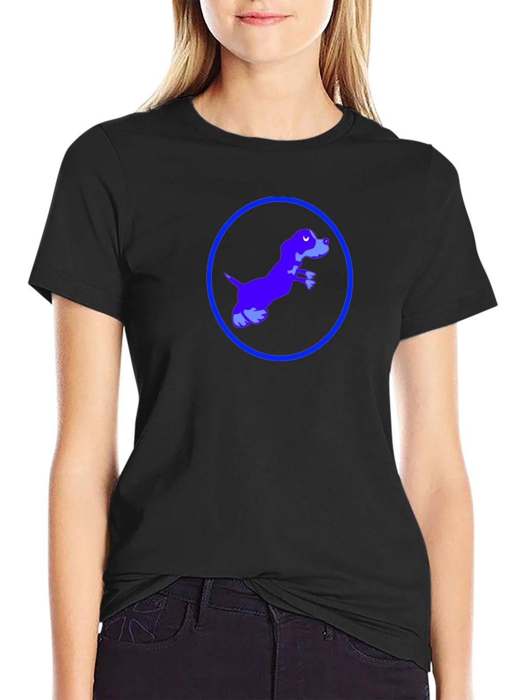 Dog in Circle Graphic Tee product image 2
