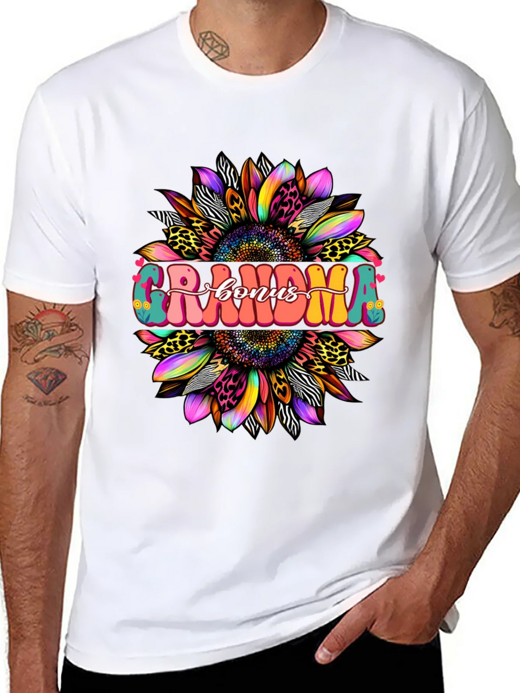 Grandma Bonus Graphic Tee - Sunflower Design product image 7