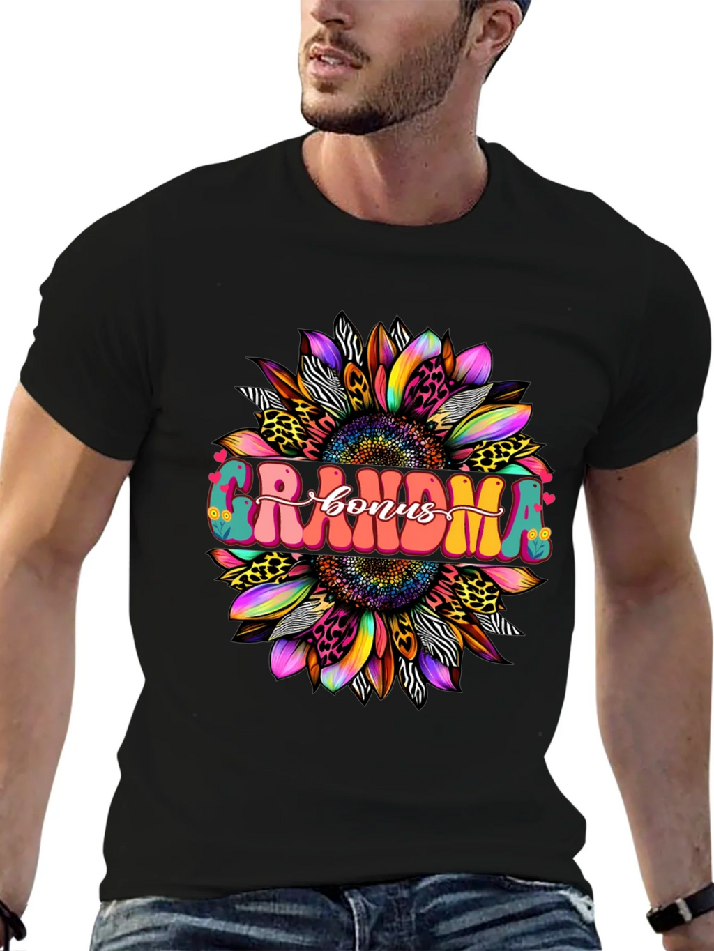 Grandma Bonus Graphic Tee - Sunflower Design product image 6